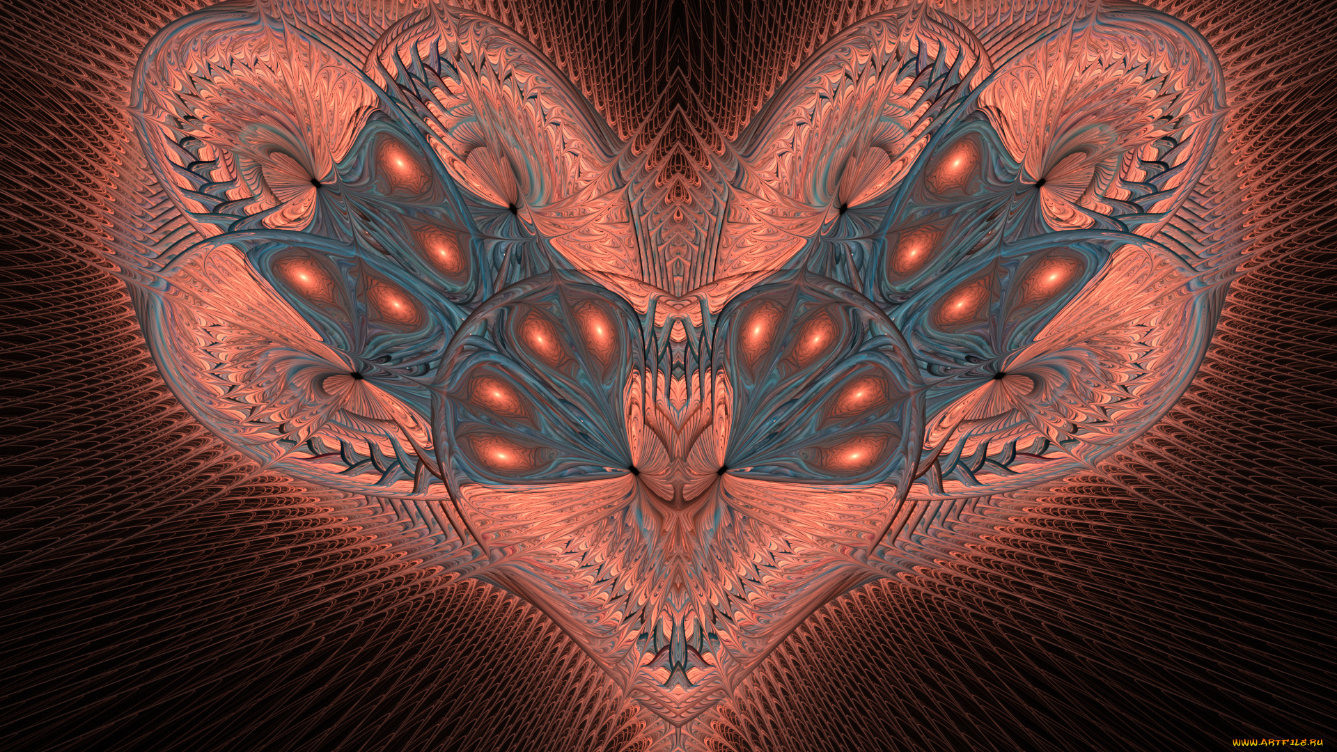 3д, графика, fractal, , фракталы, узор, цвета, фон