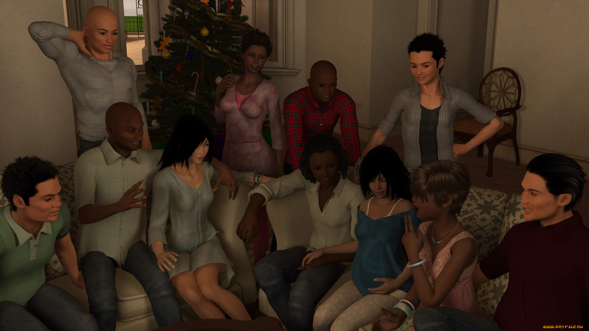 3д, графика, people, , люди