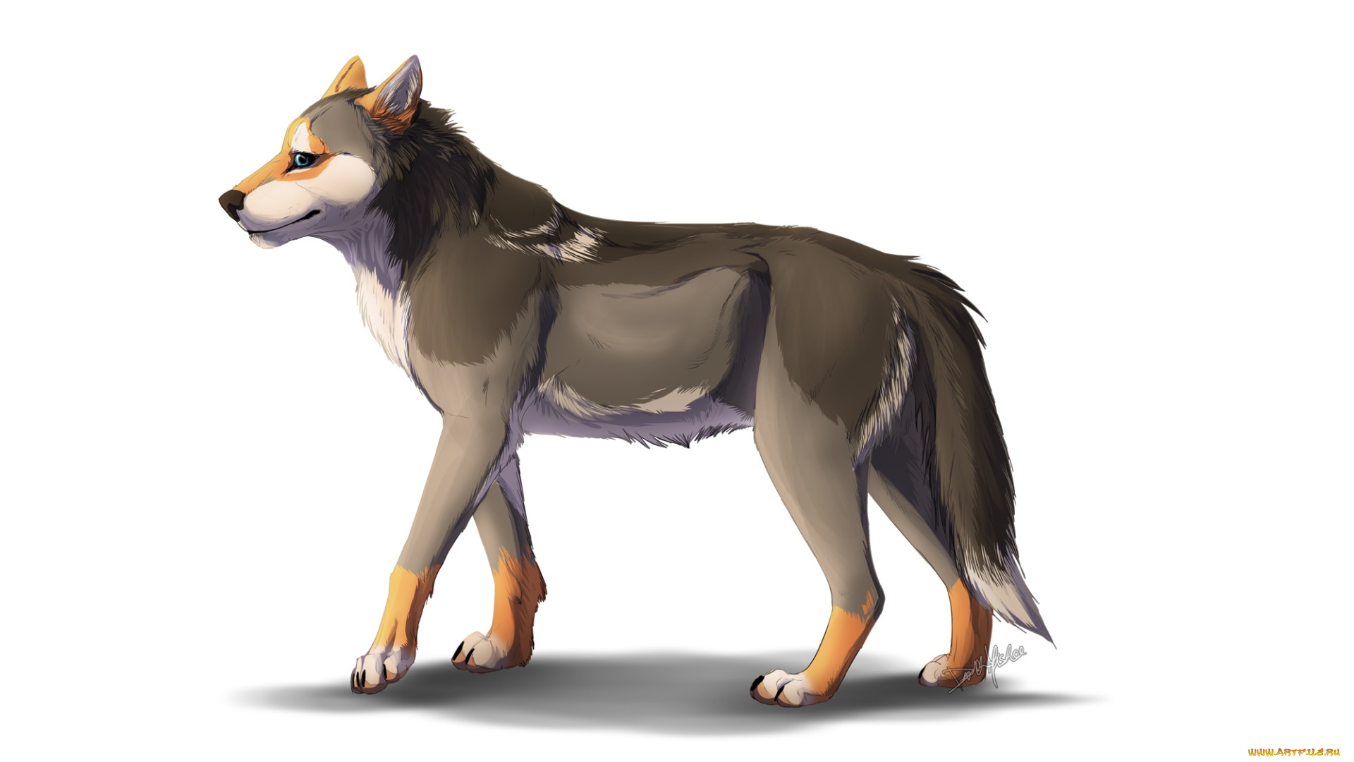 рисованные, животные, , сказочные, , мифические, собака