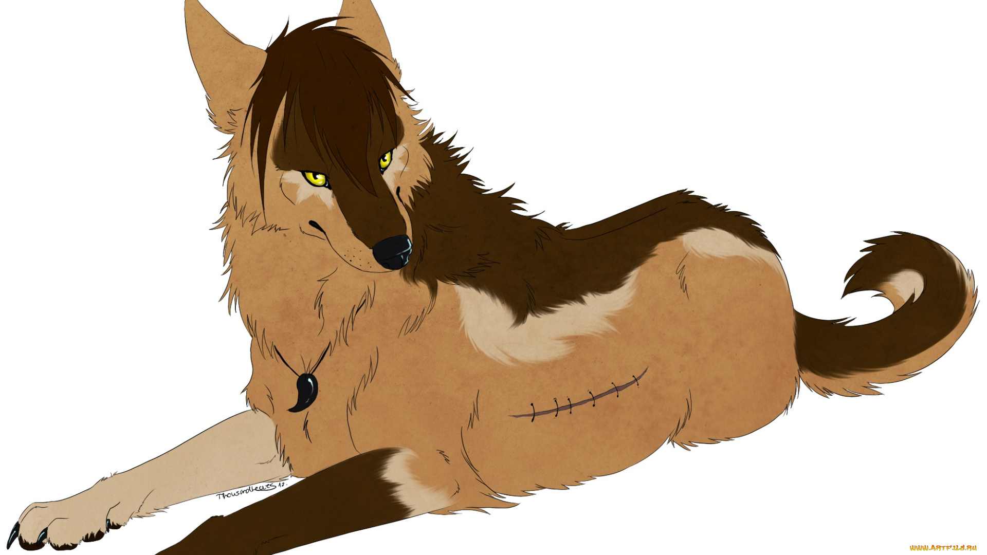 рисованные, животные, , сказочные, , мифические, собака