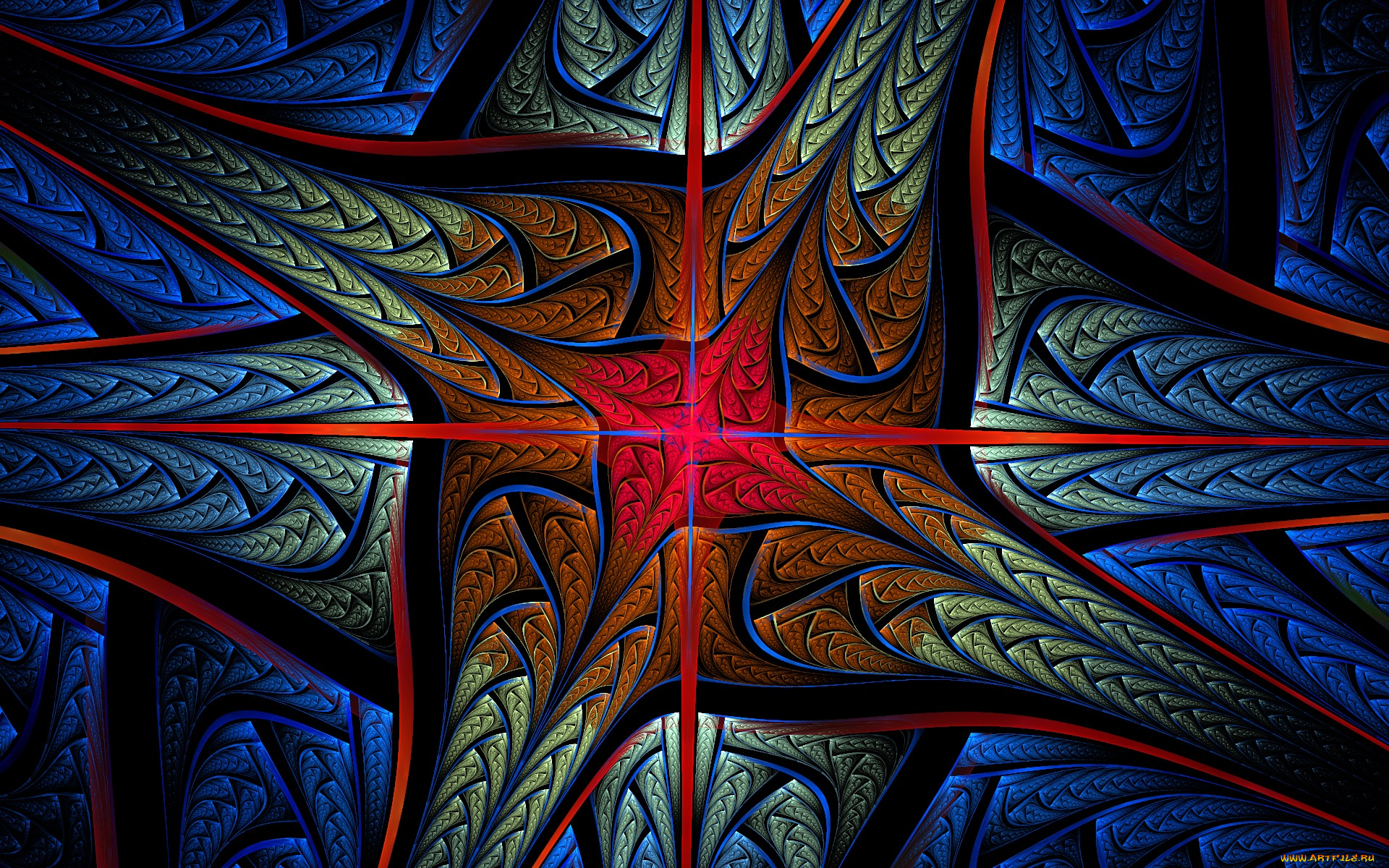 3д, графика, fractal, , фракталы, фон, цвета, узор