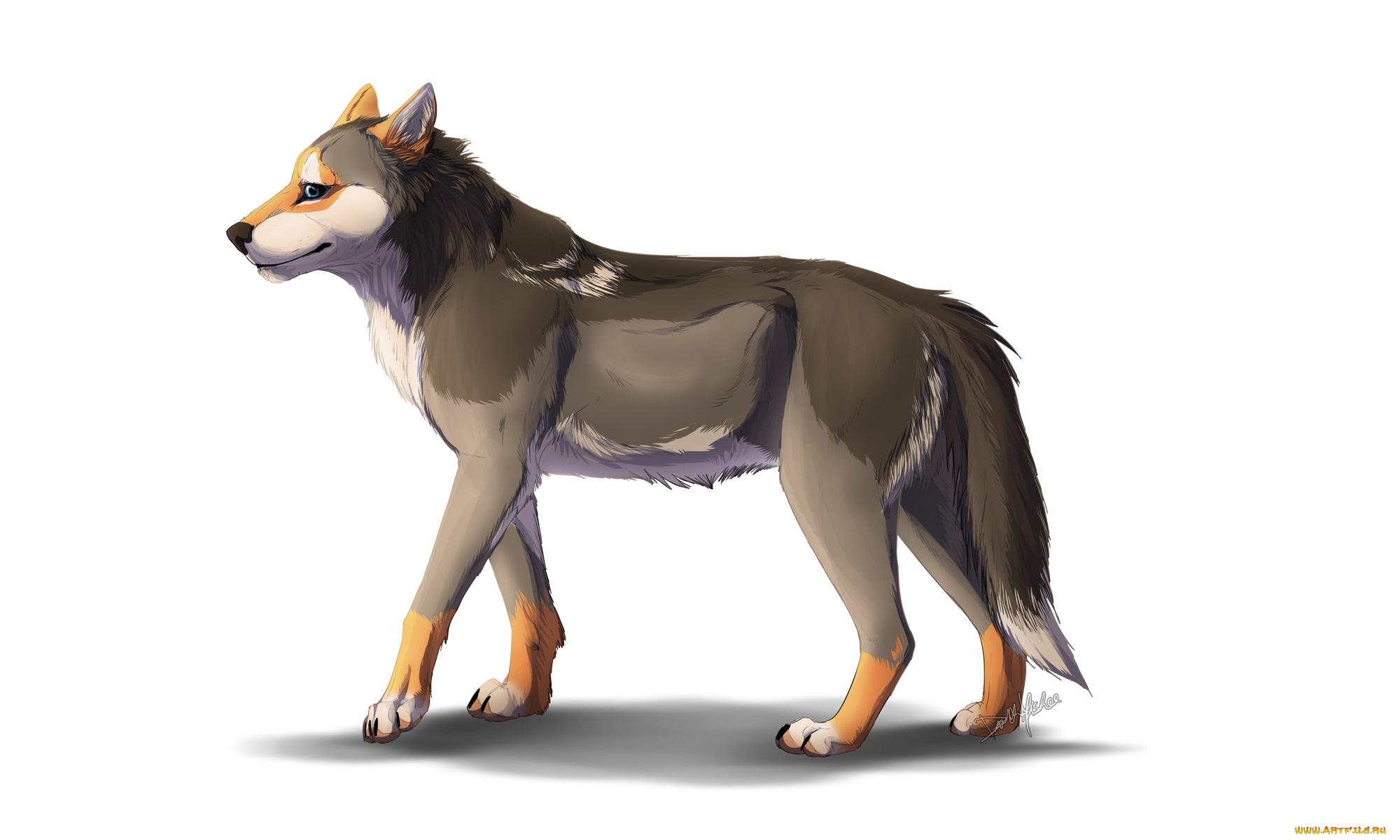 рисованные, животные, , сказочные, , мифические, собака