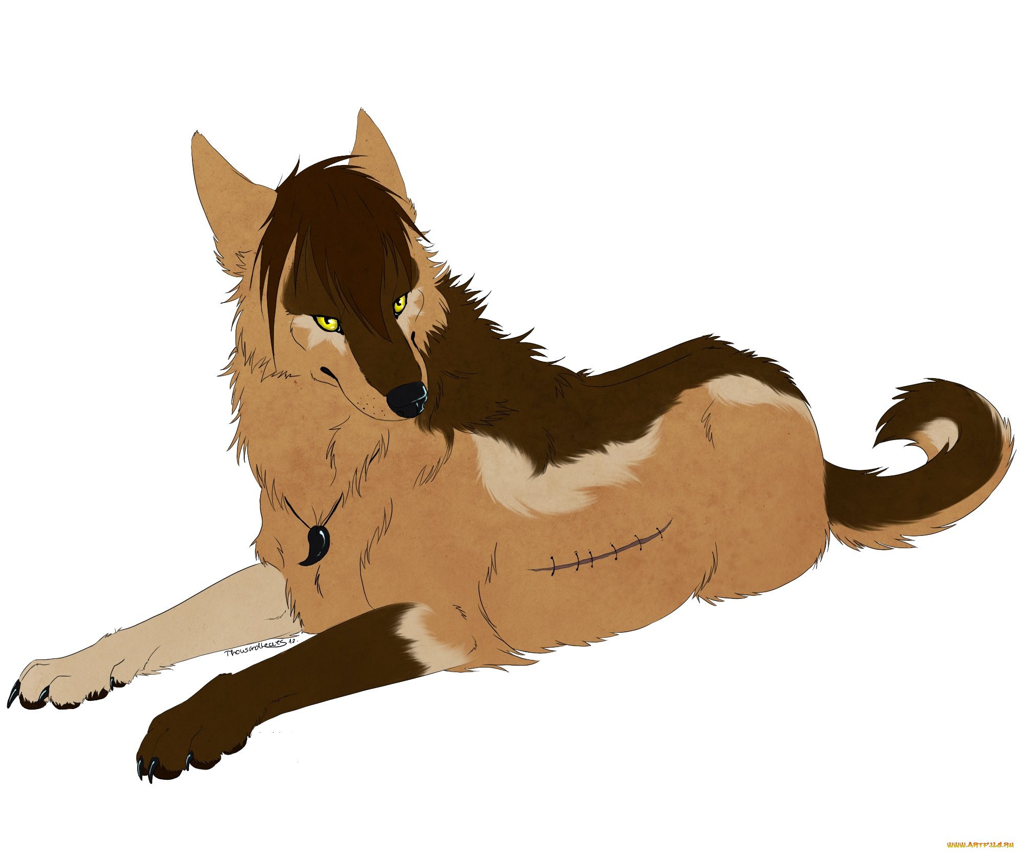 рисованные, животные, , сказочные, , мифические, собака