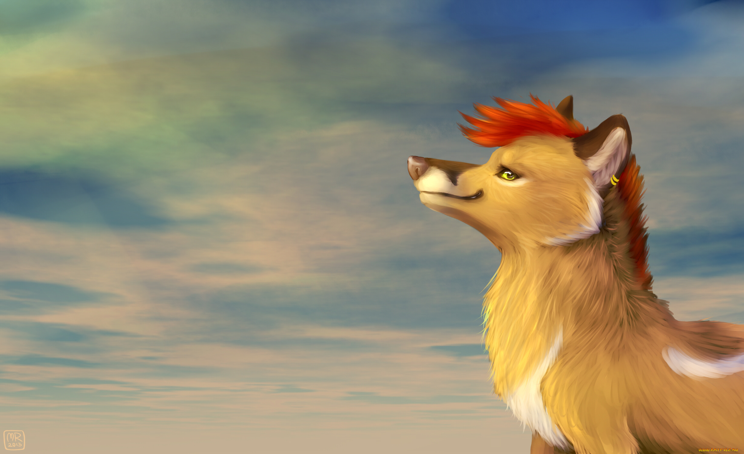 рисованные, животные, , сказочные, , мифические, лиса