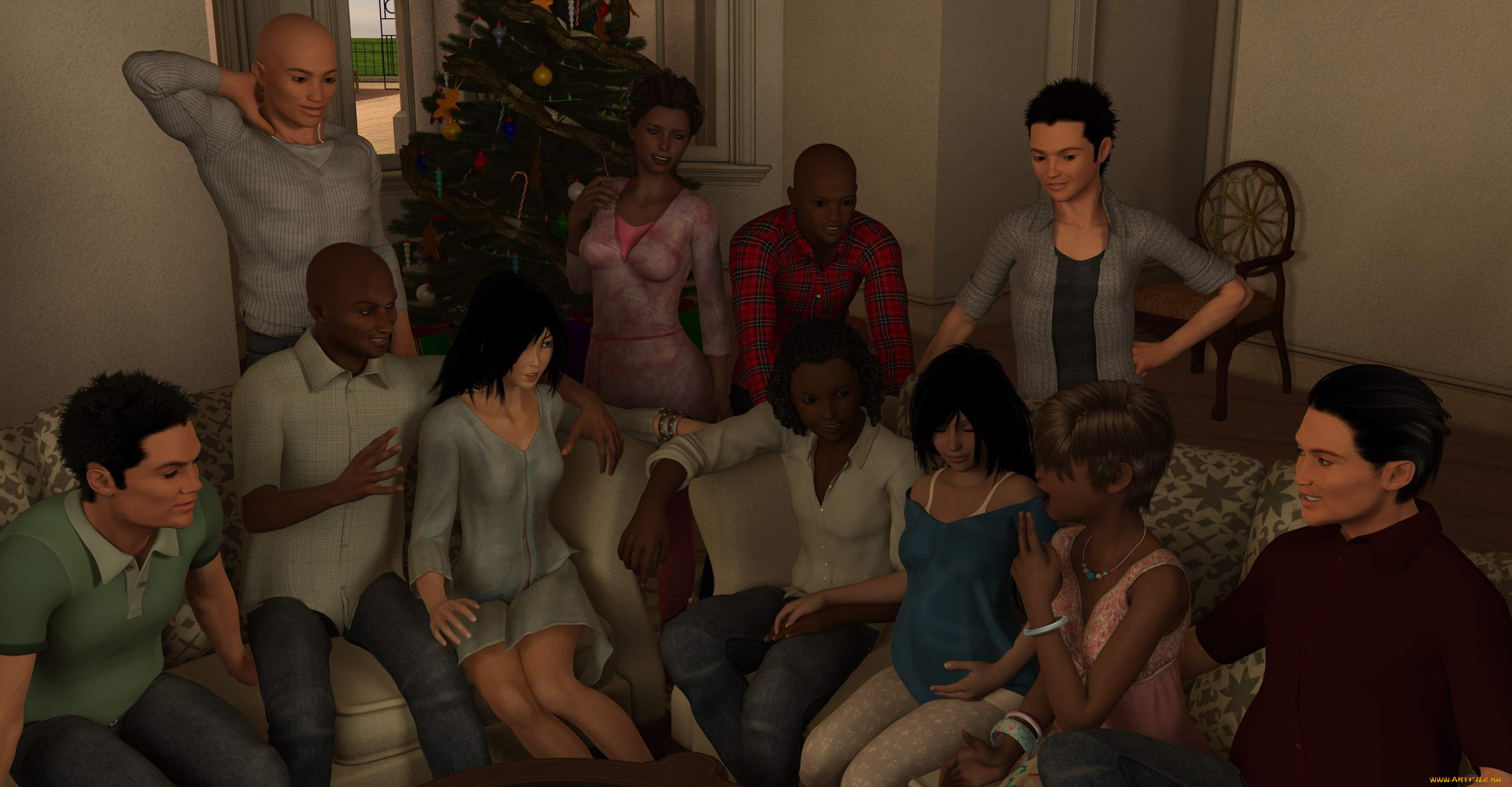 3д, графика, people, , люди