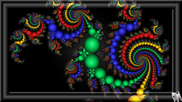 Картинка 3д+графика fractal+ фракталы фон цвета узор