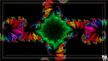 Картинка 3д+графика fractal+ фракталы фон цвета узор