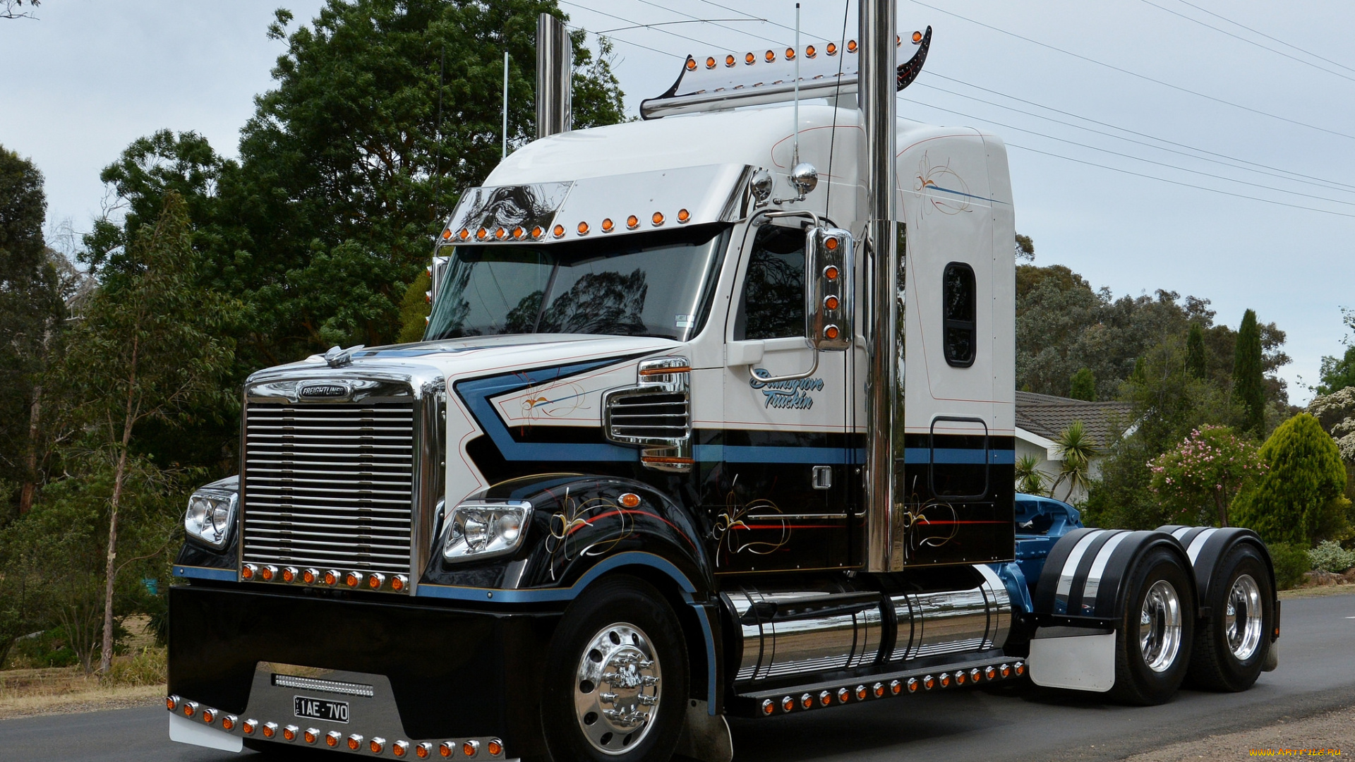 freightliner, автомобили, тягач, седельный, тяжелый, грузовик