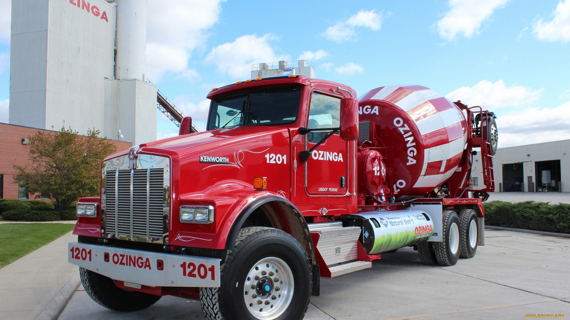 kenworth, -, w900s, cng, mixer1, автомобили, kenworth, тягач, седельный, грузовик, тяжелый