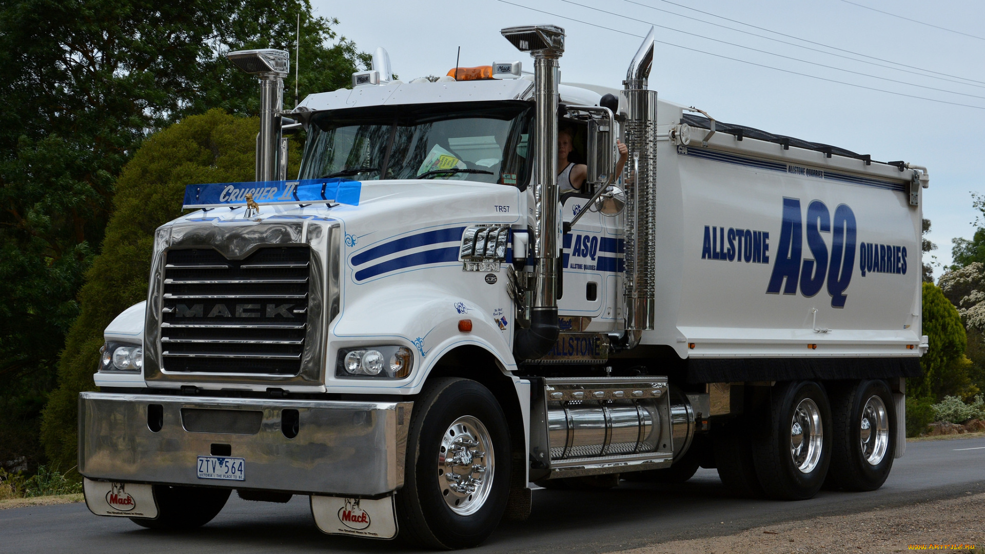 mack, tipper, автомобили, mack, седельный, грузовик, тяжелый, тягач