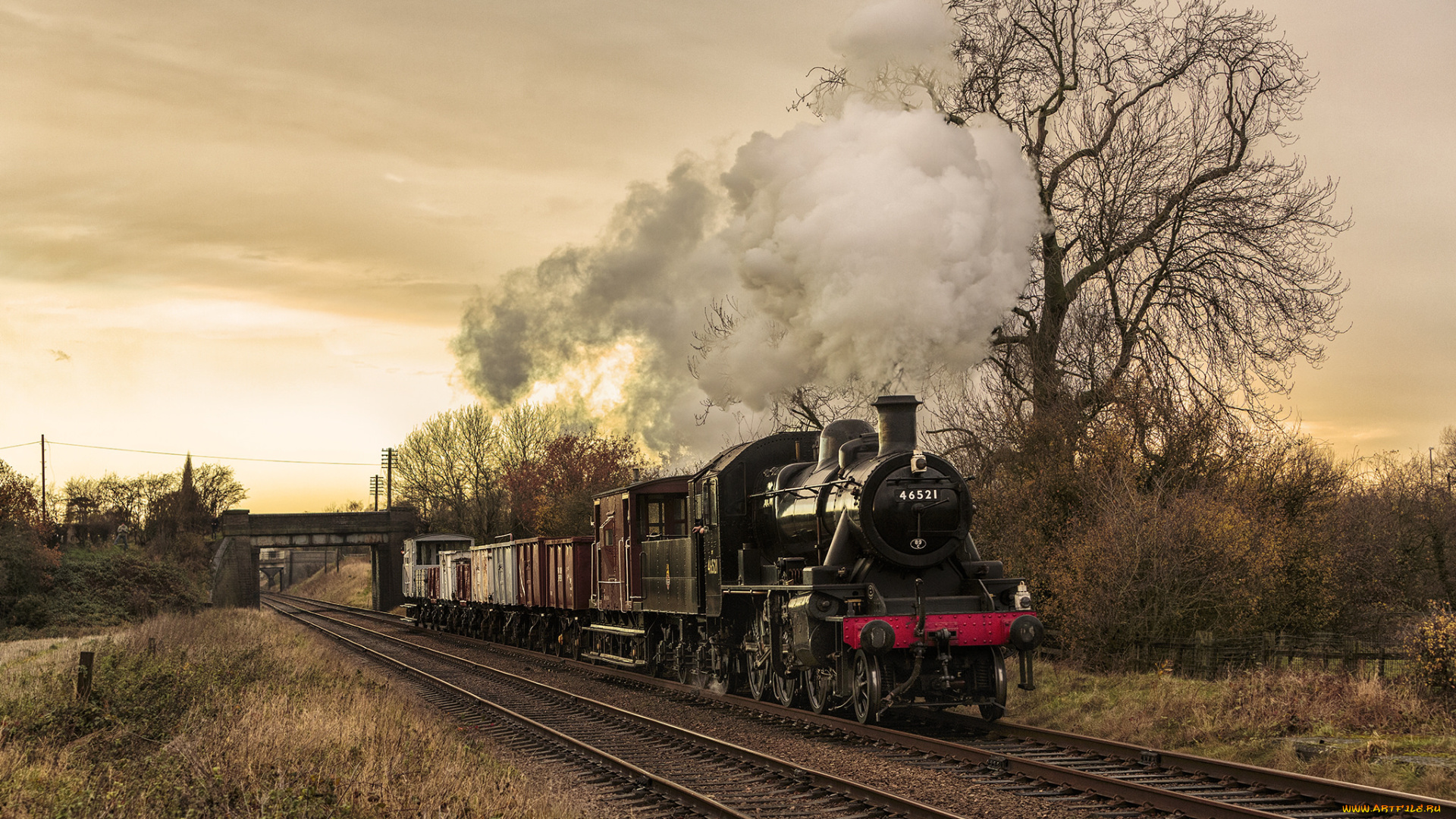 техника, паровозы, дорога, железная, паровоз