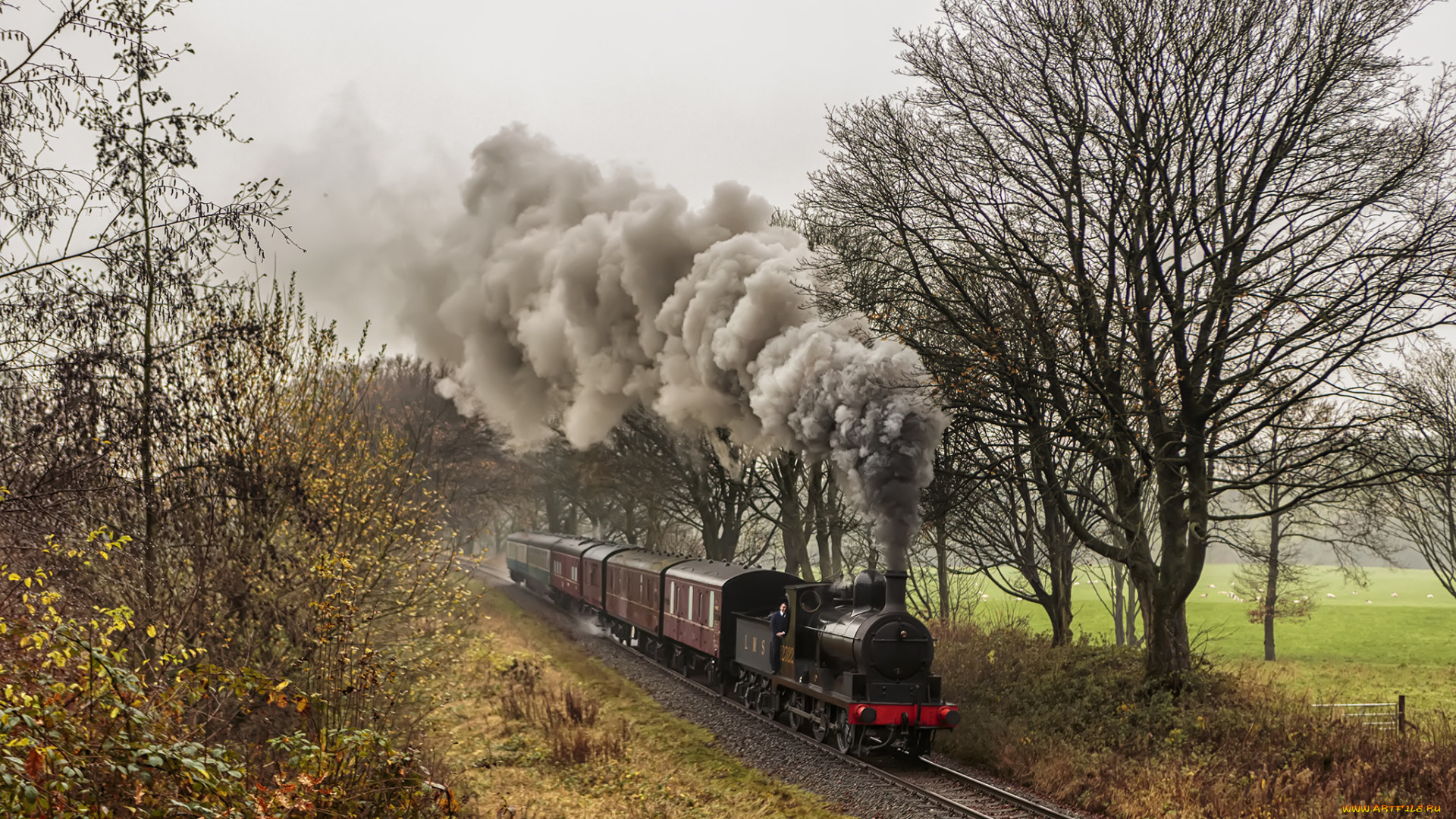 техника, паровозы, паровоз, дорога, железная