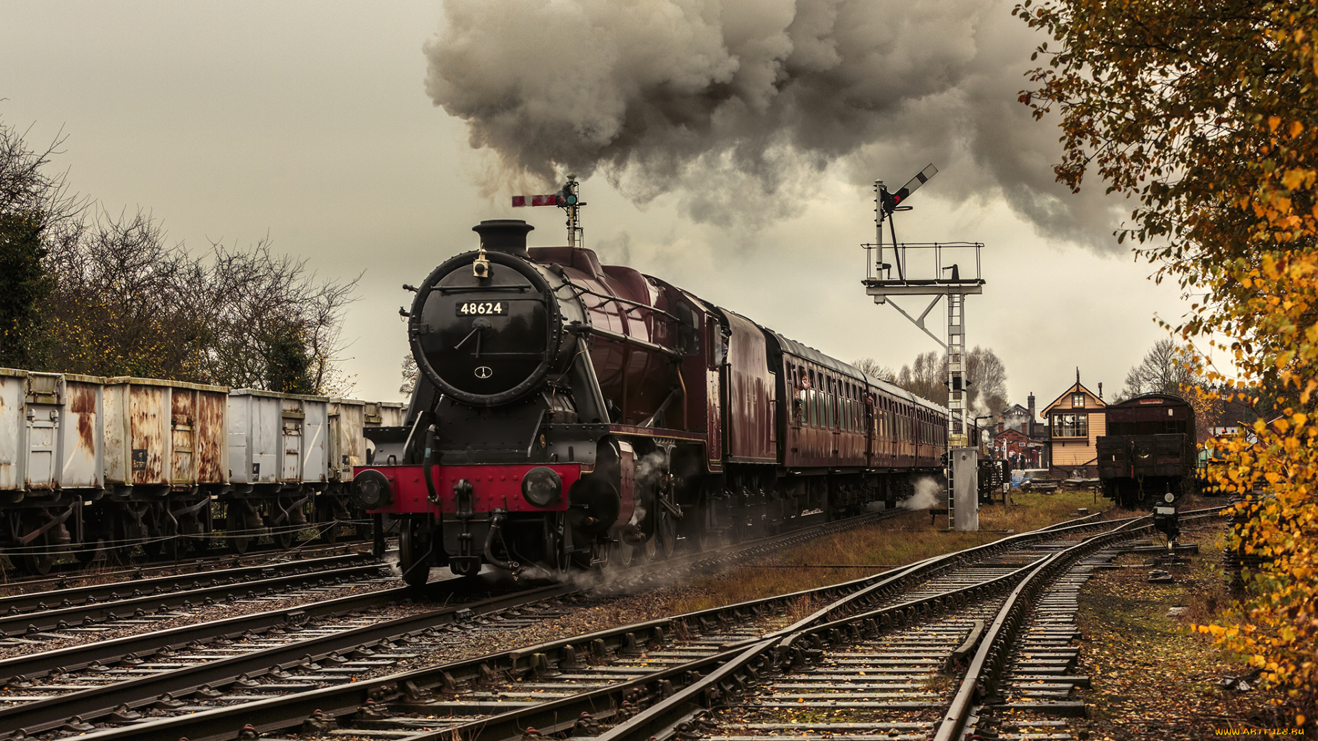 техника, паровозы, паровоз, дорога, железная