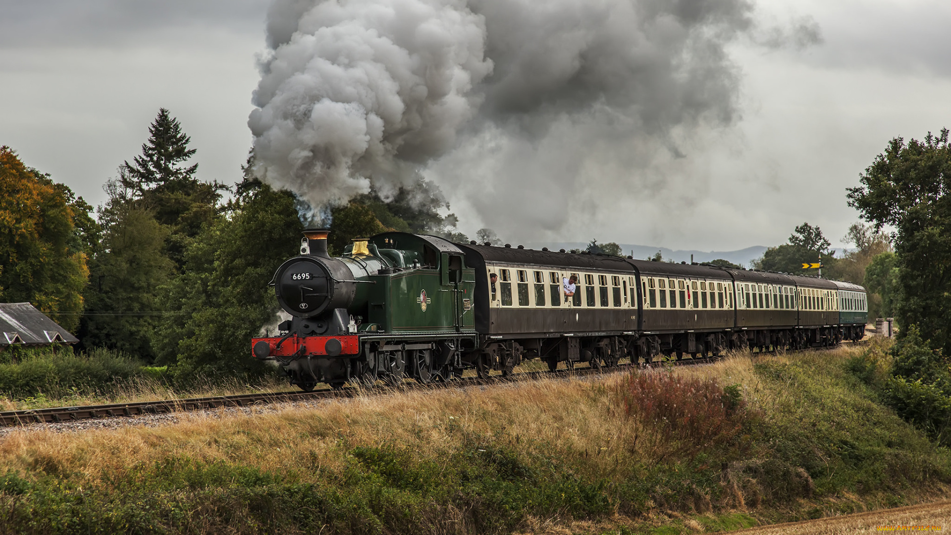 техника, паровозы, паровоз, дорога, железная