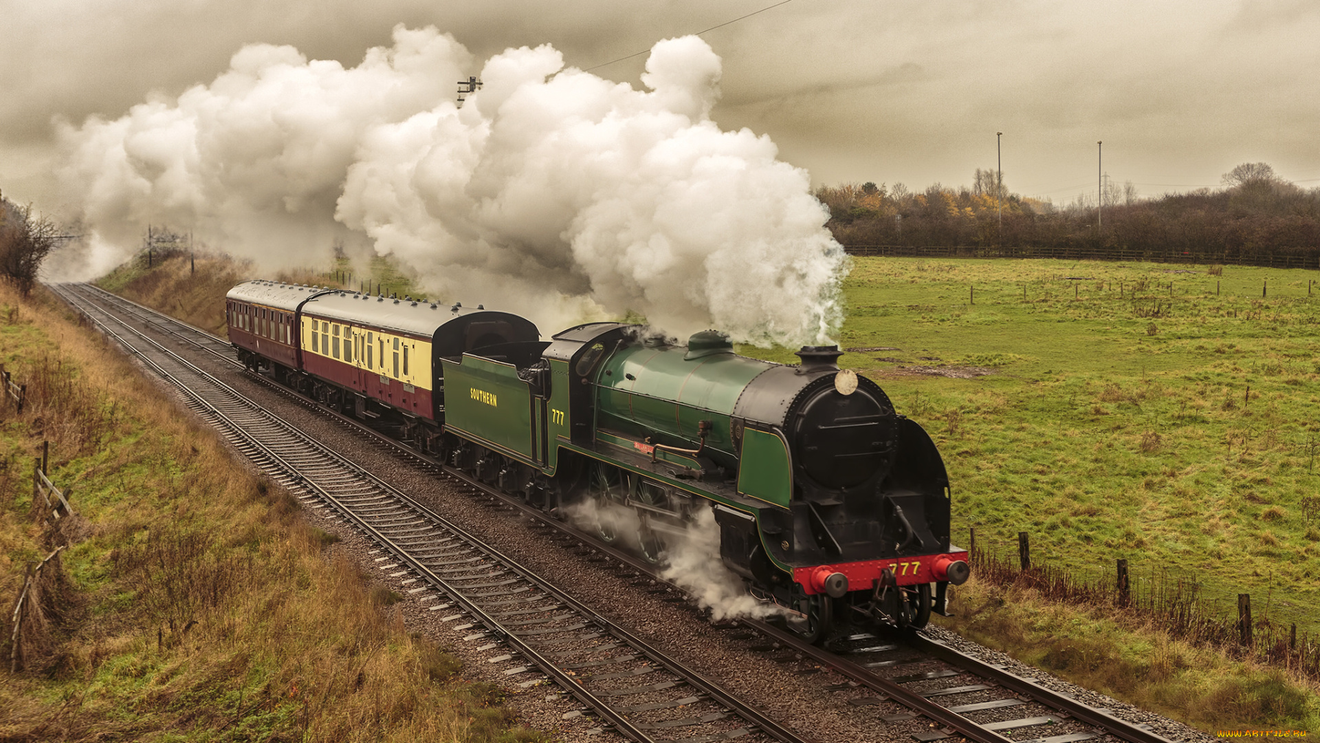 техника, паровозы, железная, паровоз, дорога