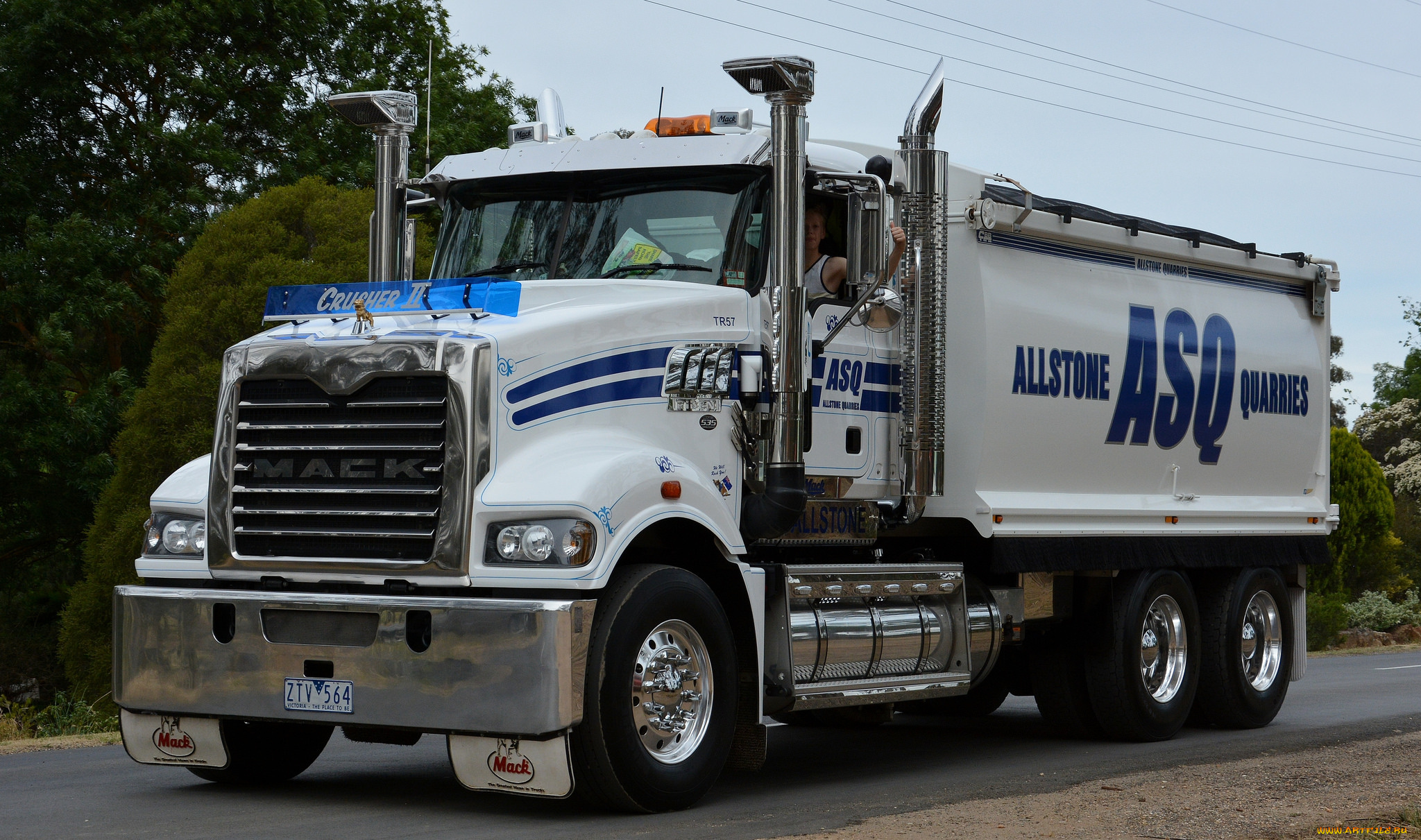 mack, tipper, автомобили, mack, седельный, грузовик, тяжелый, тягач