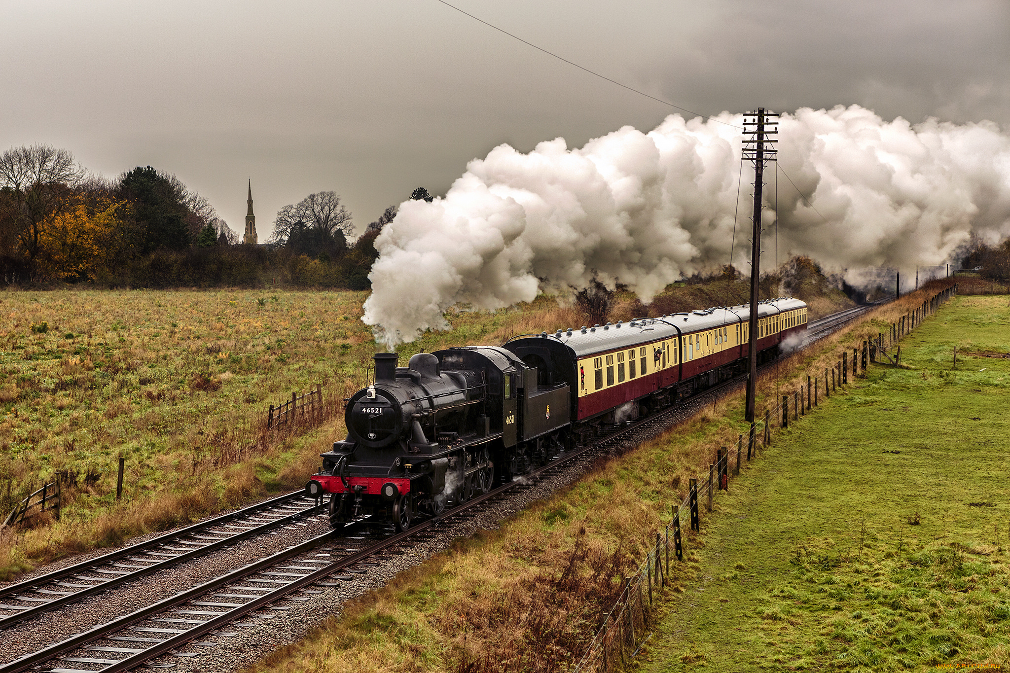 техника, паровозы, дорога, железная, паровоз