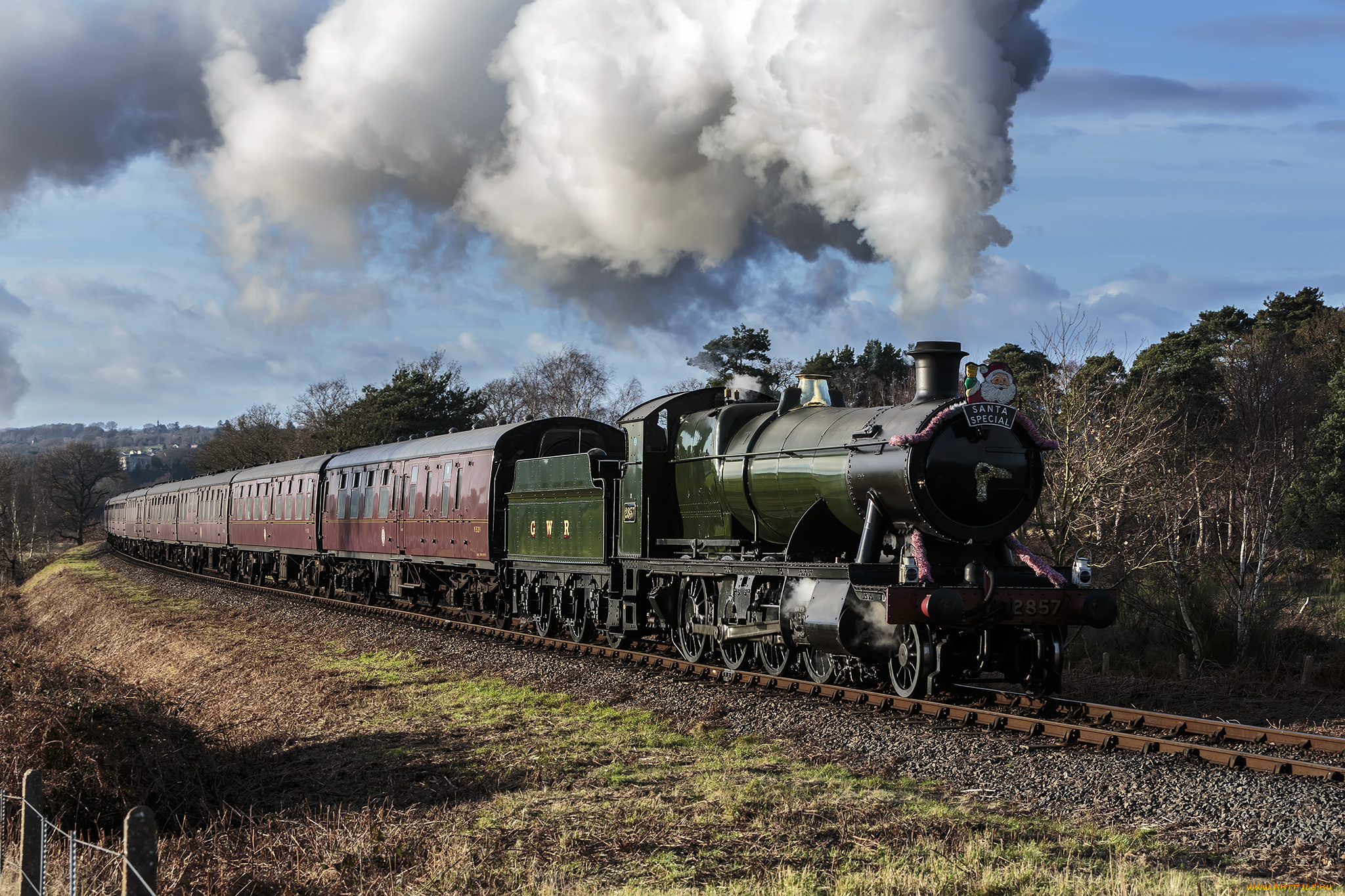 техника, паровозы, дорога, железная, паровоз