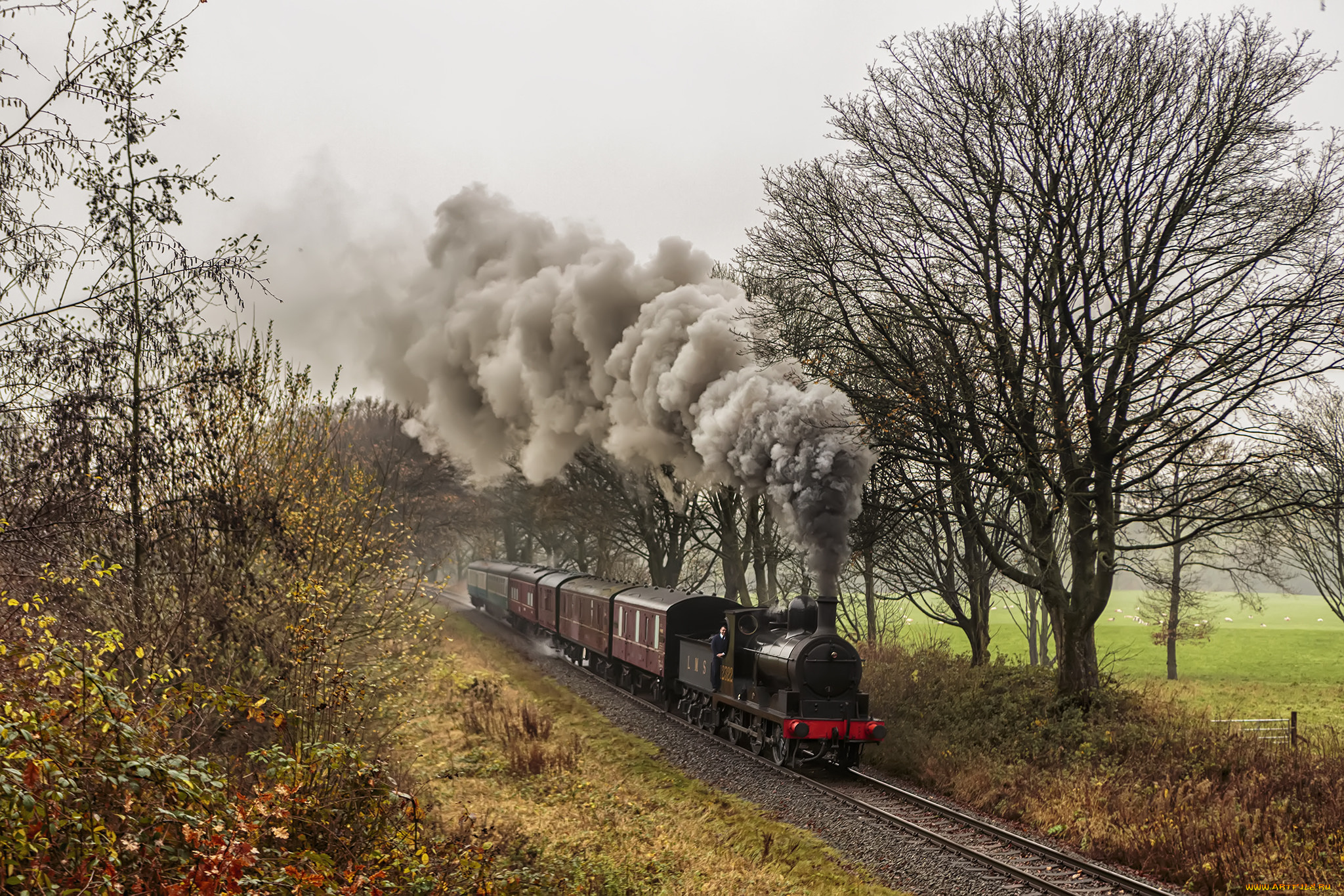 техника, паровозы, паровоз, дорога, железная