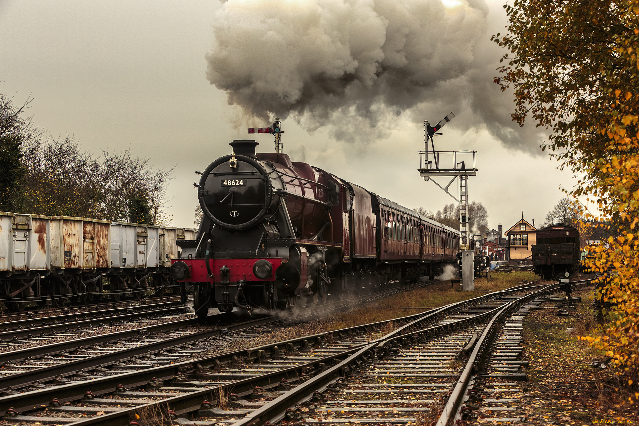 техника, паровозы, паровоз, дорога, железная