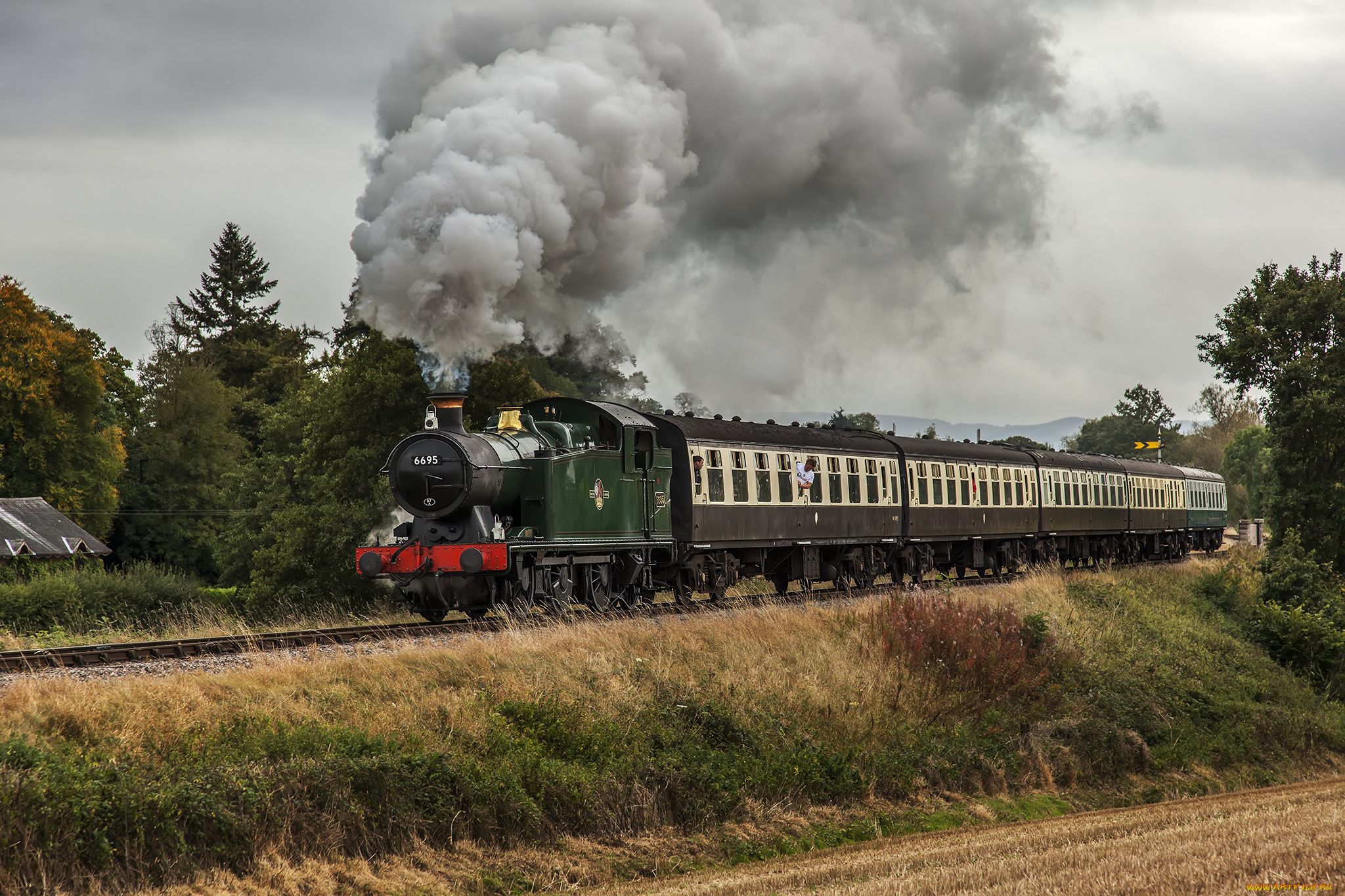 техника, паровозы, паровоз, дорога, железная