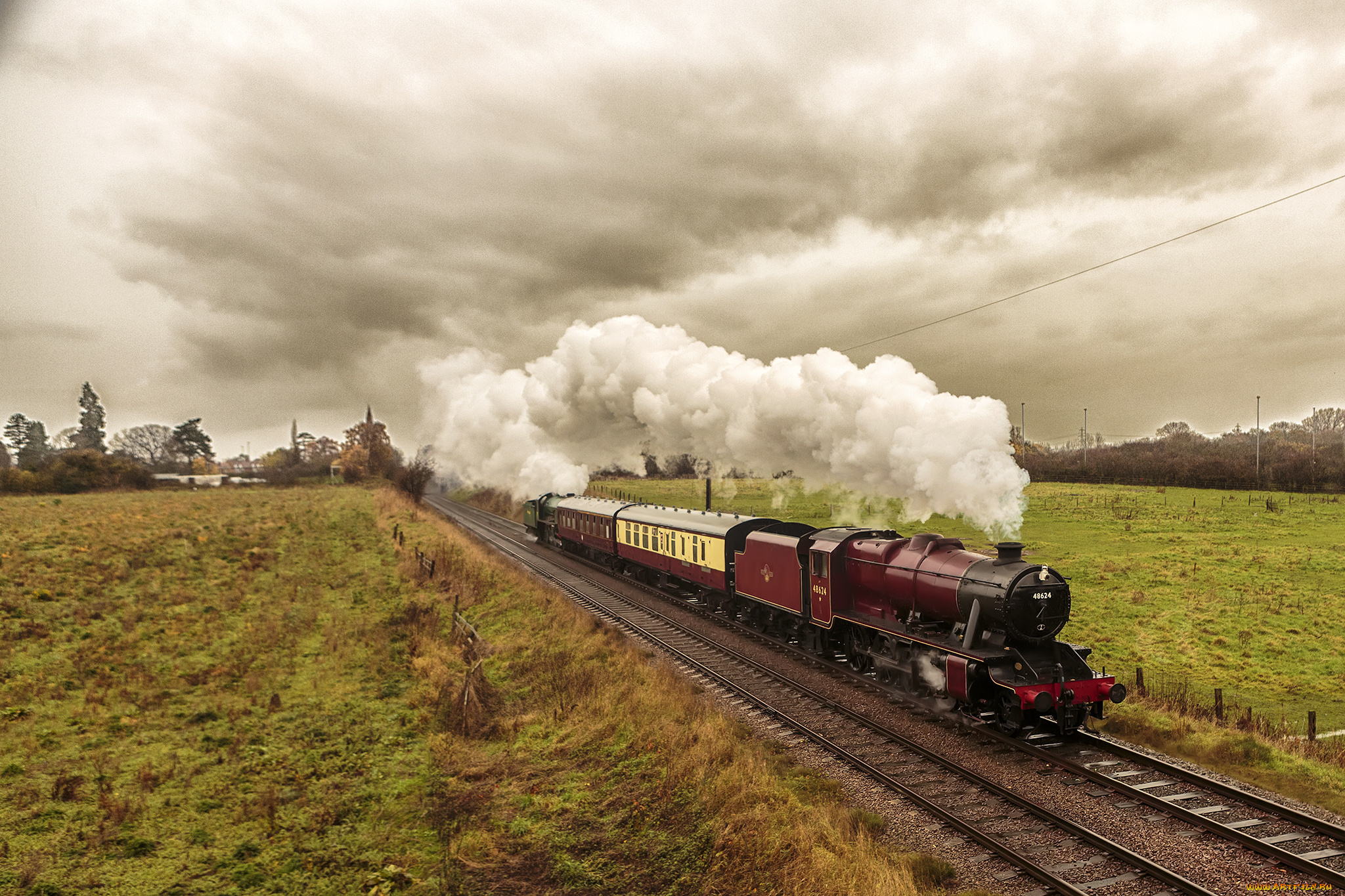 техника, паровозы, паровоз, дорога, железная