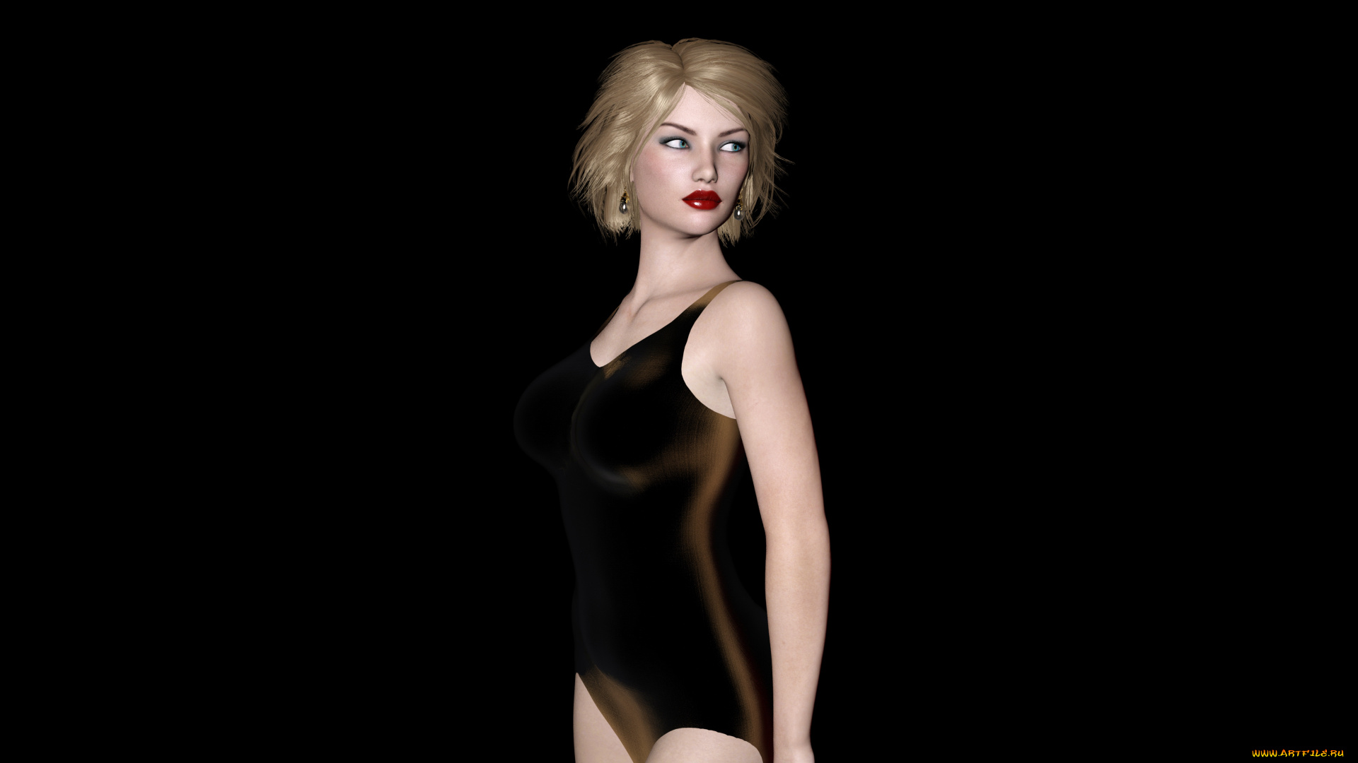 3д, графика, люди, , people, взгляд, девушка, фон