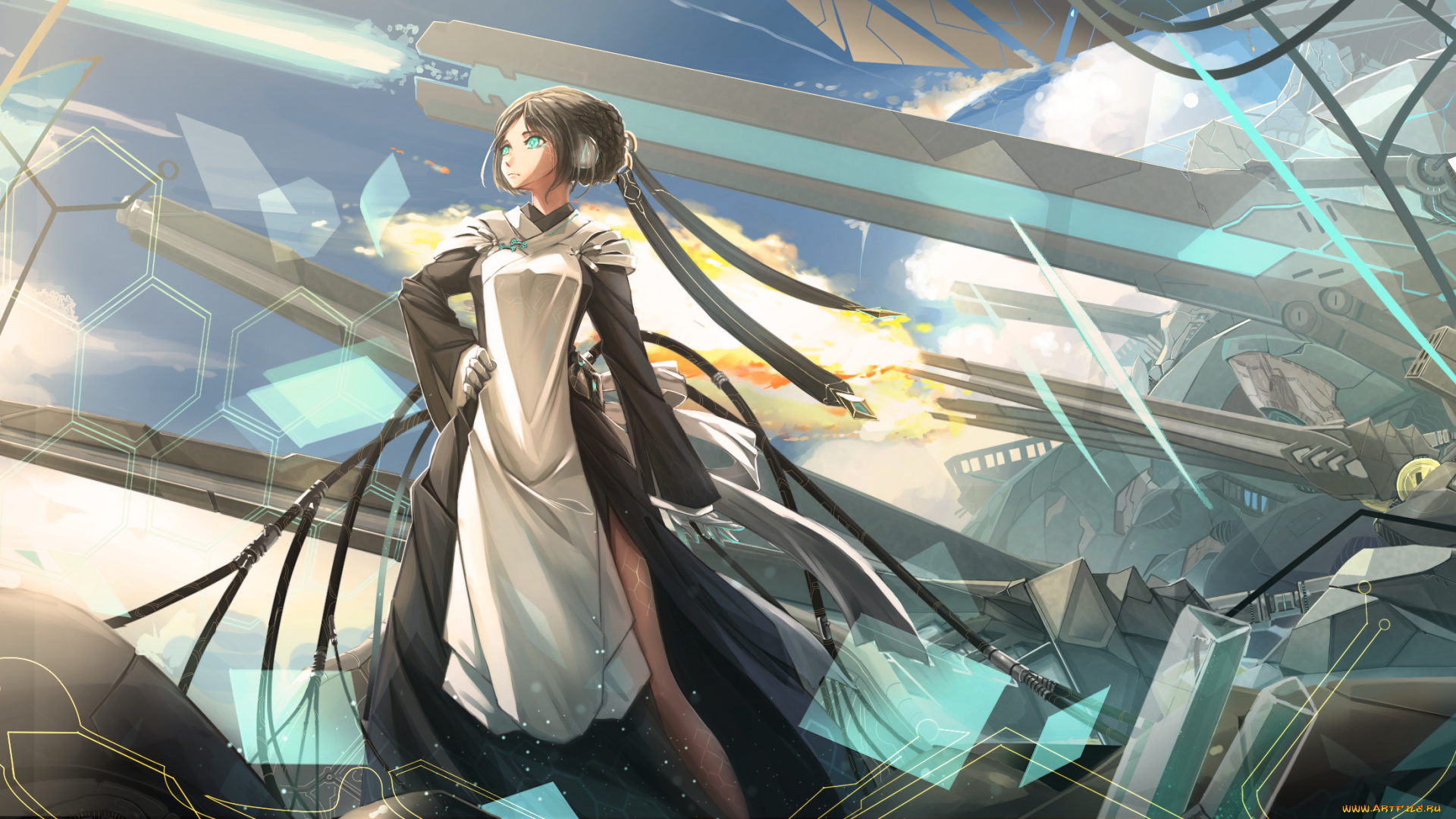 аниме, kikivi, , artbook, девушка, арт, фантастика, оружие, kikivi