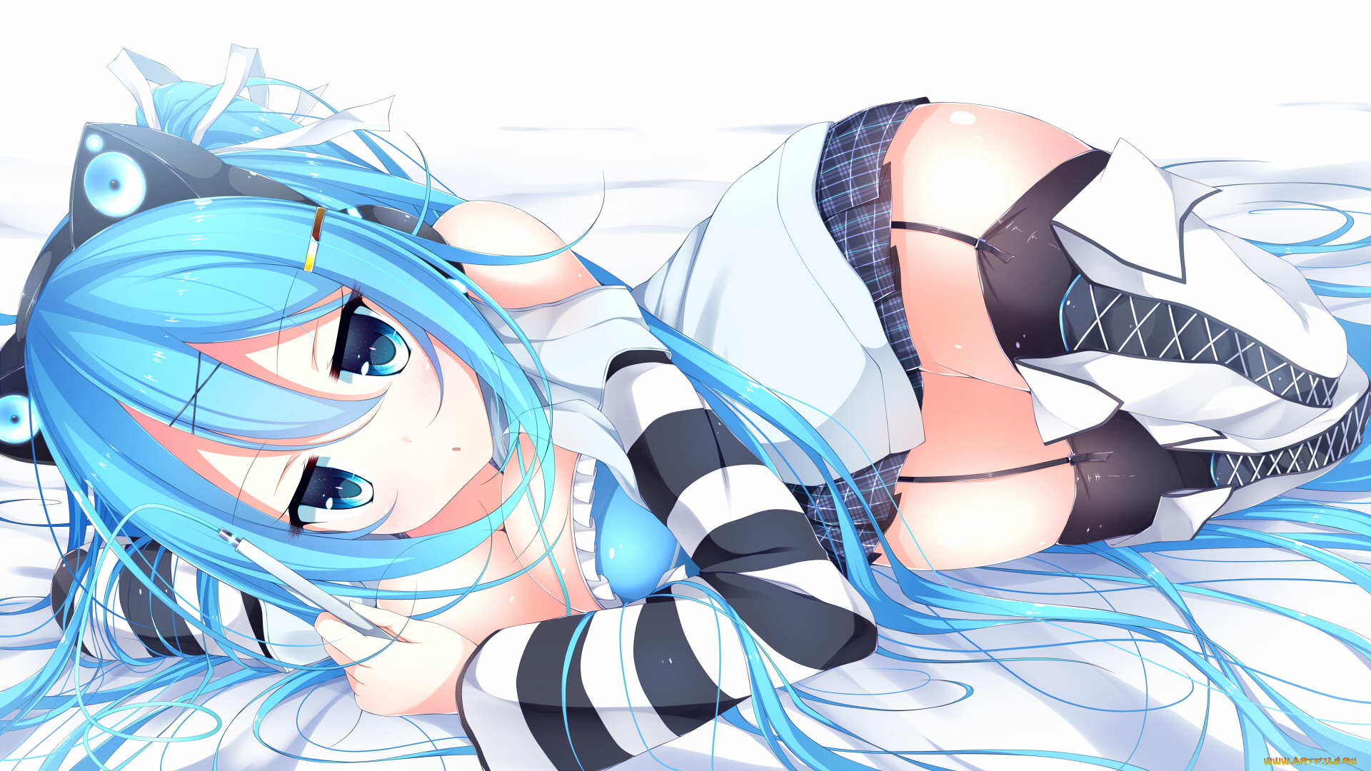 аниме, unknown, , другое, арт, yoaferia, девушка, взгляд