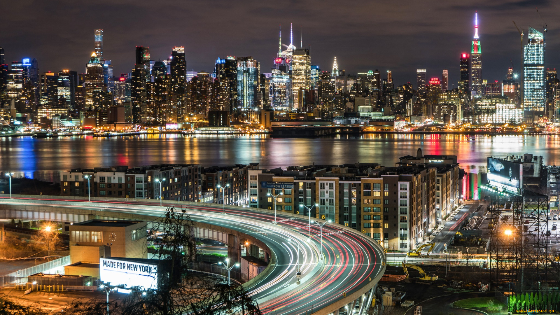 city, life, города, -, огни, ночного, города, ночь, хайвей, огни