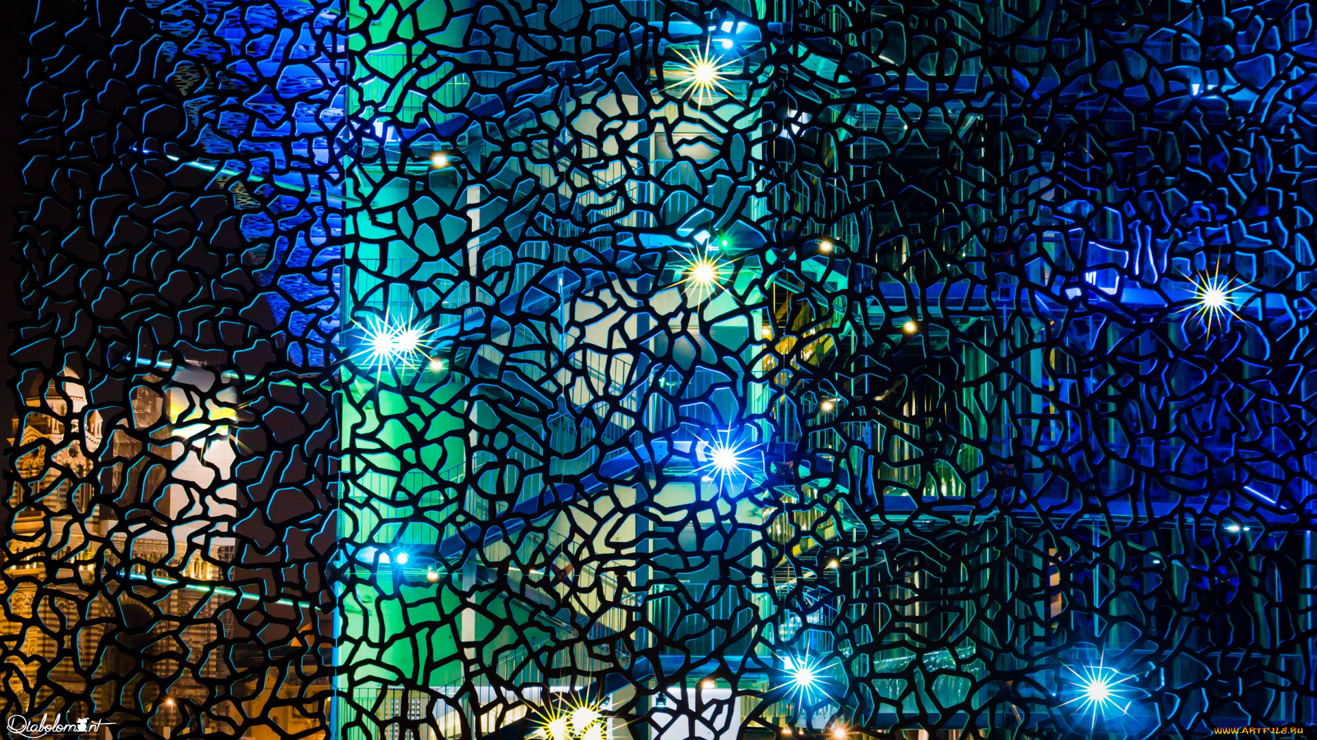 разное, иллюминация, ночь, текстура, огни