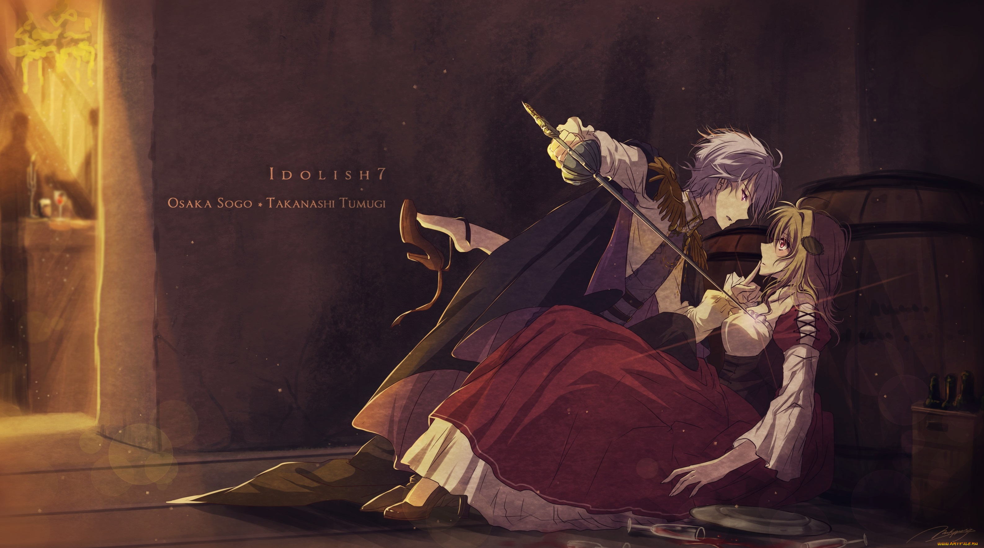 автор, , mokoppe, аниме, оружие, , техника, , технологии, рыцарь, девушка, парень, mokoppe, меч