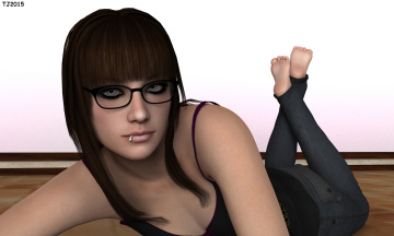 обоя 3д графика, люди , people, фон, девушка, взгляд