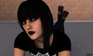 Картинка 3д+графика люди+ people взгляд фон девушка