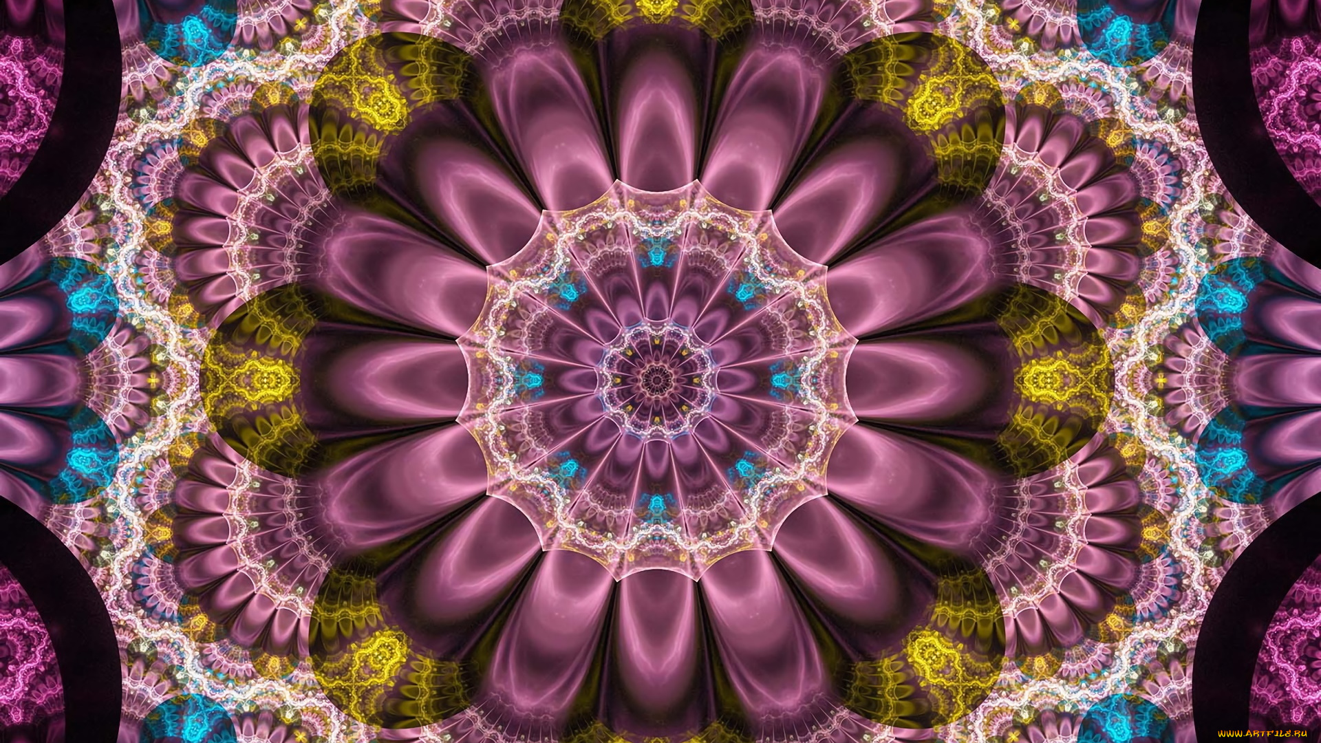 3д, графика, фракталы, , fractal, цвета, узор, фон