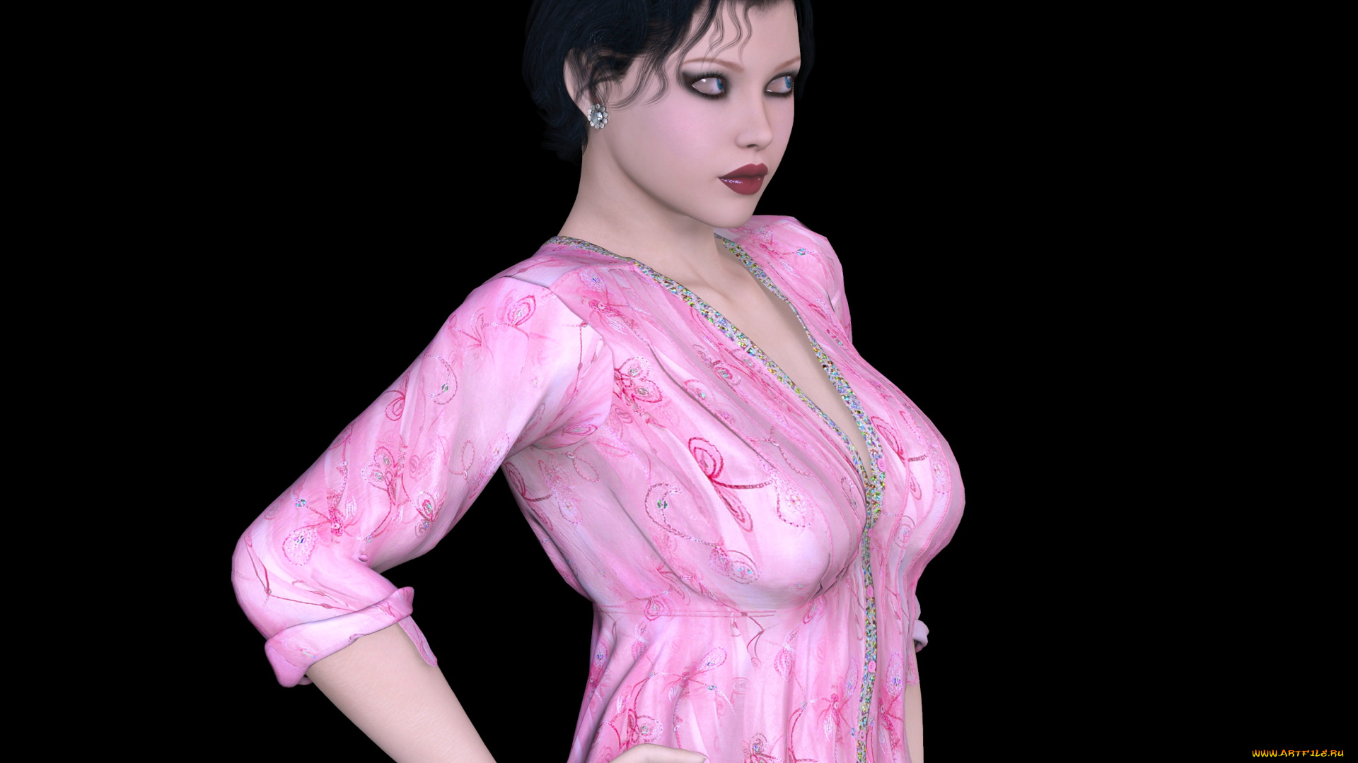 3д, графика, люди, , people, фон, взгляд, девушка