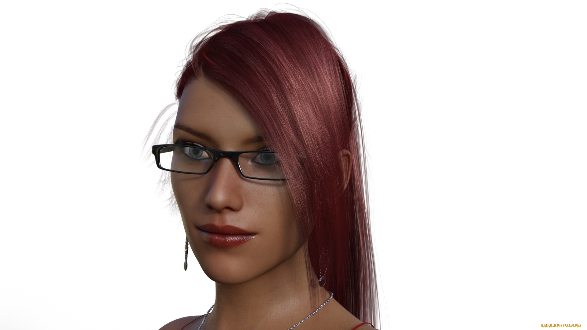 3д, графика, портрет, , portraits, девушка, фон, взгляд
