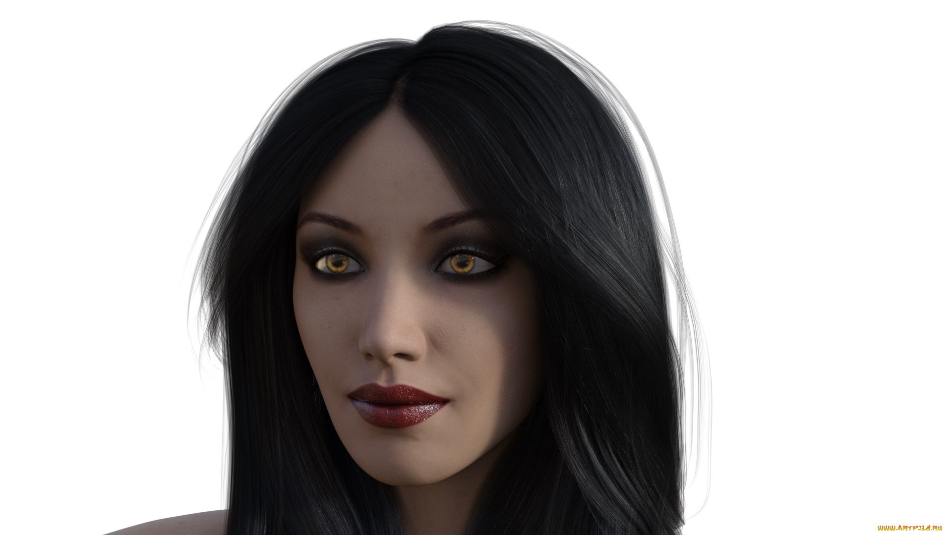 3д, графика, портрет, , portraits, фон, взгляд, девушки