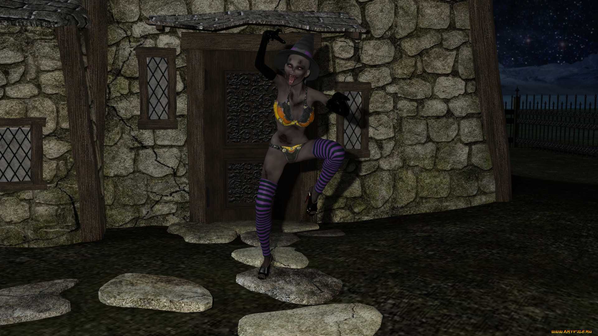 3д, графика, существа, , creatures, zombie