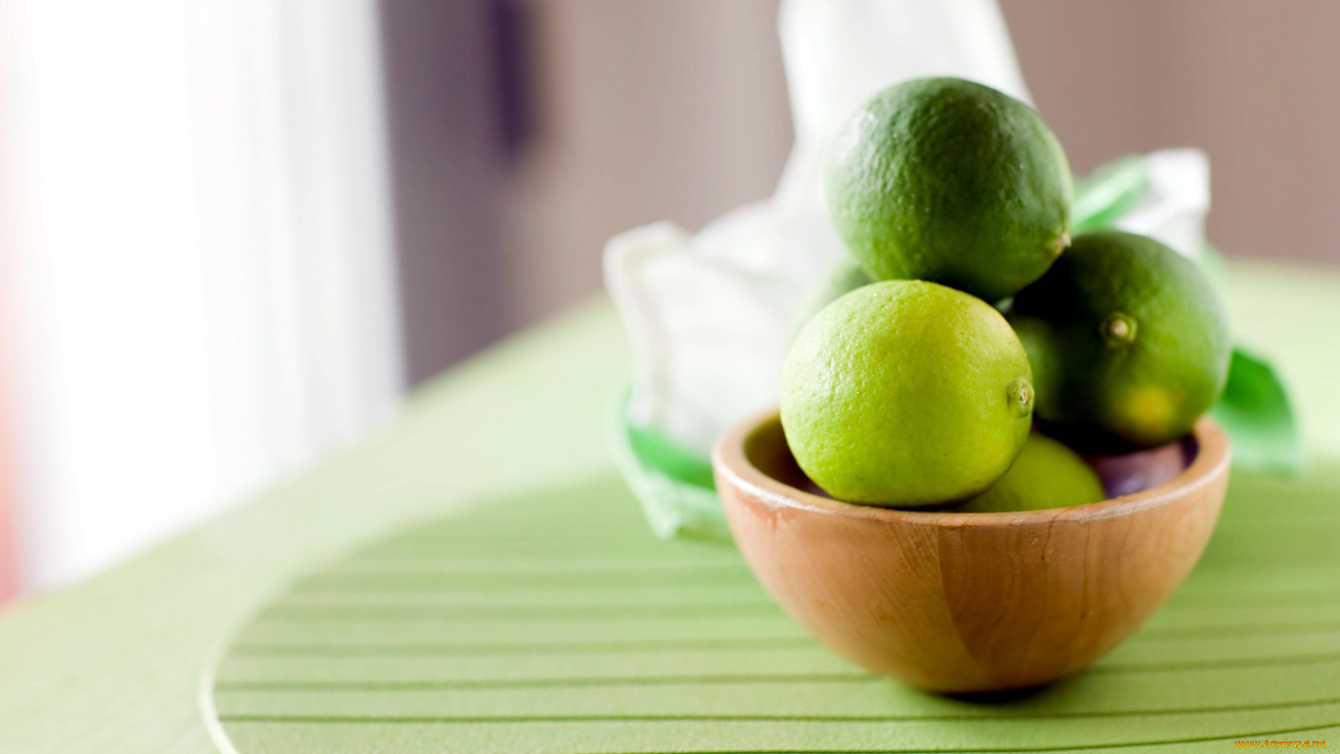 еда, цитрусы, миска, лаймы