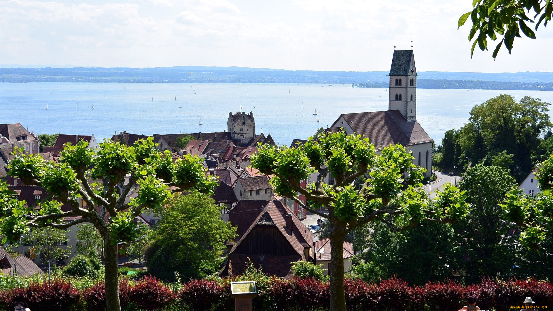 meersburg, , lake, constance, города, -, панорамы, lake, constance