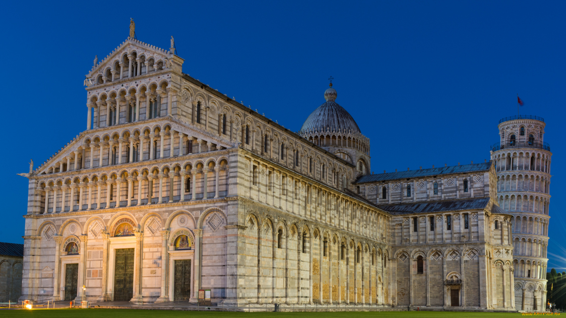 pisa, cathedral, города, пиза, , италия, дворец, башня