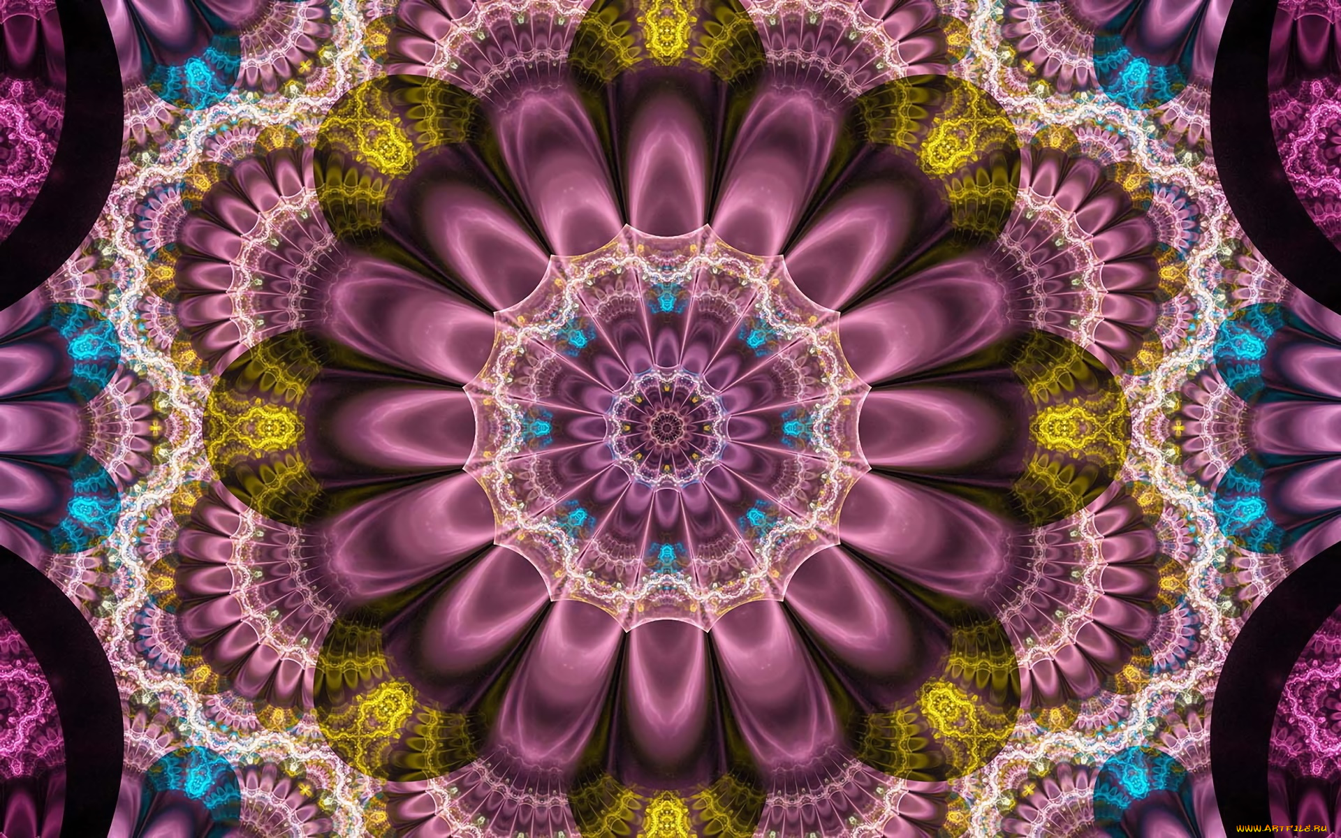 3д, графика, фракталы, , fractal, цвета, узор, фон