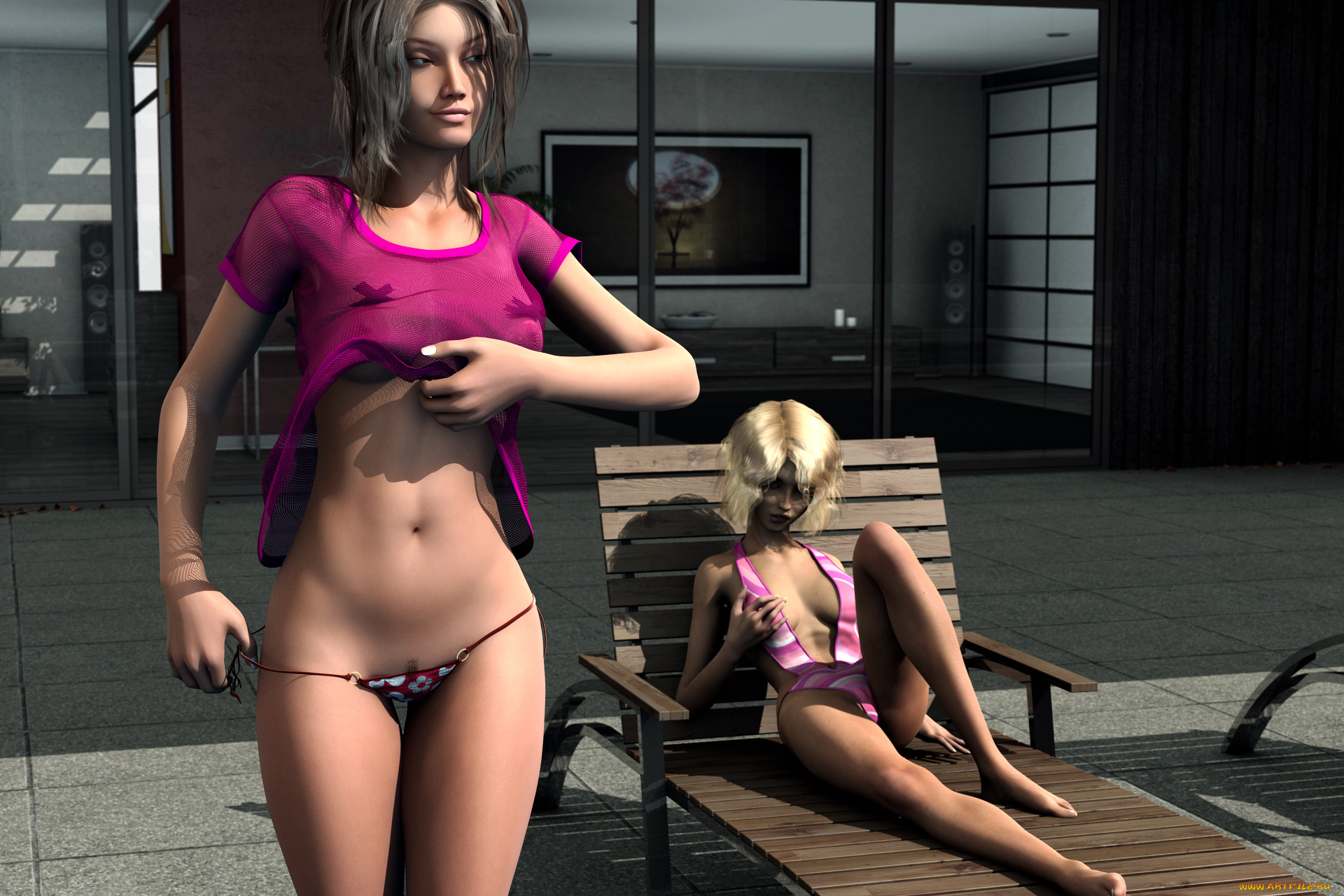 3д, графика, люди, , people, фон, девушки, взгляд