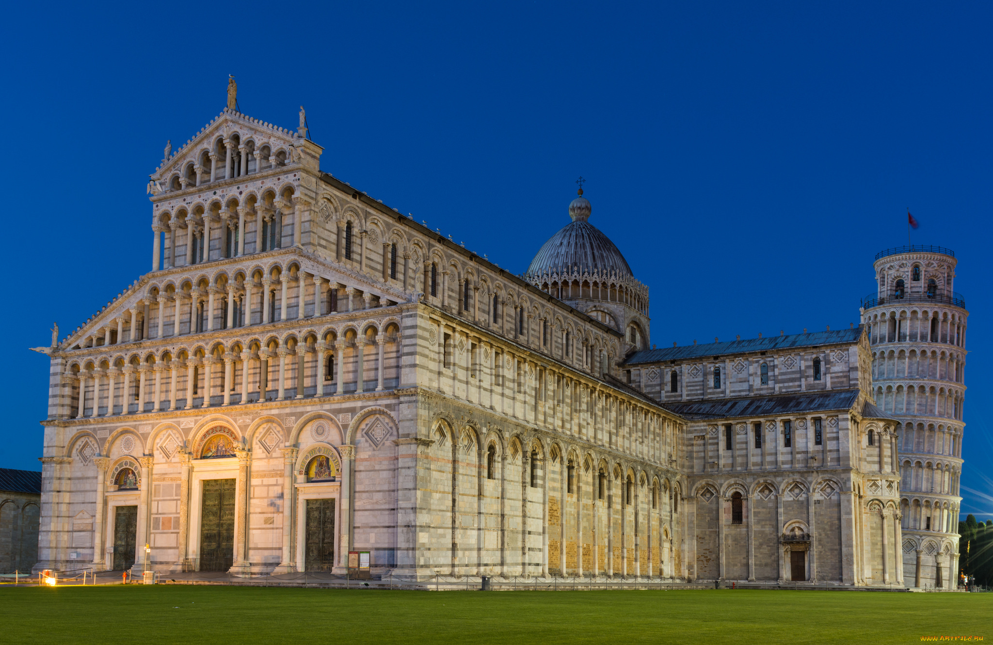 pisa, cathedral, города, пиза, , италия, дворец, башня