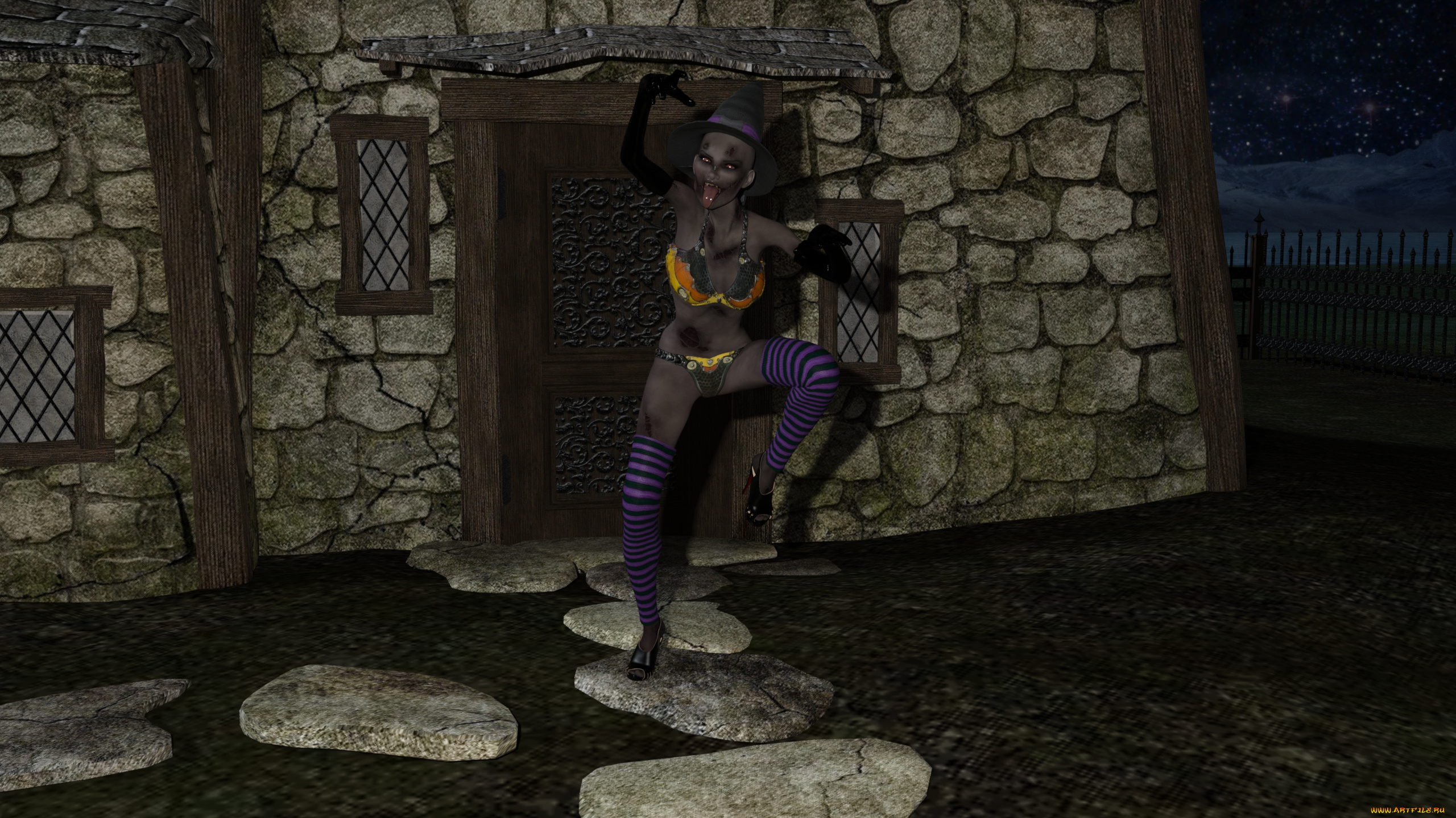 3д, графика, существа, , creatures, zombie