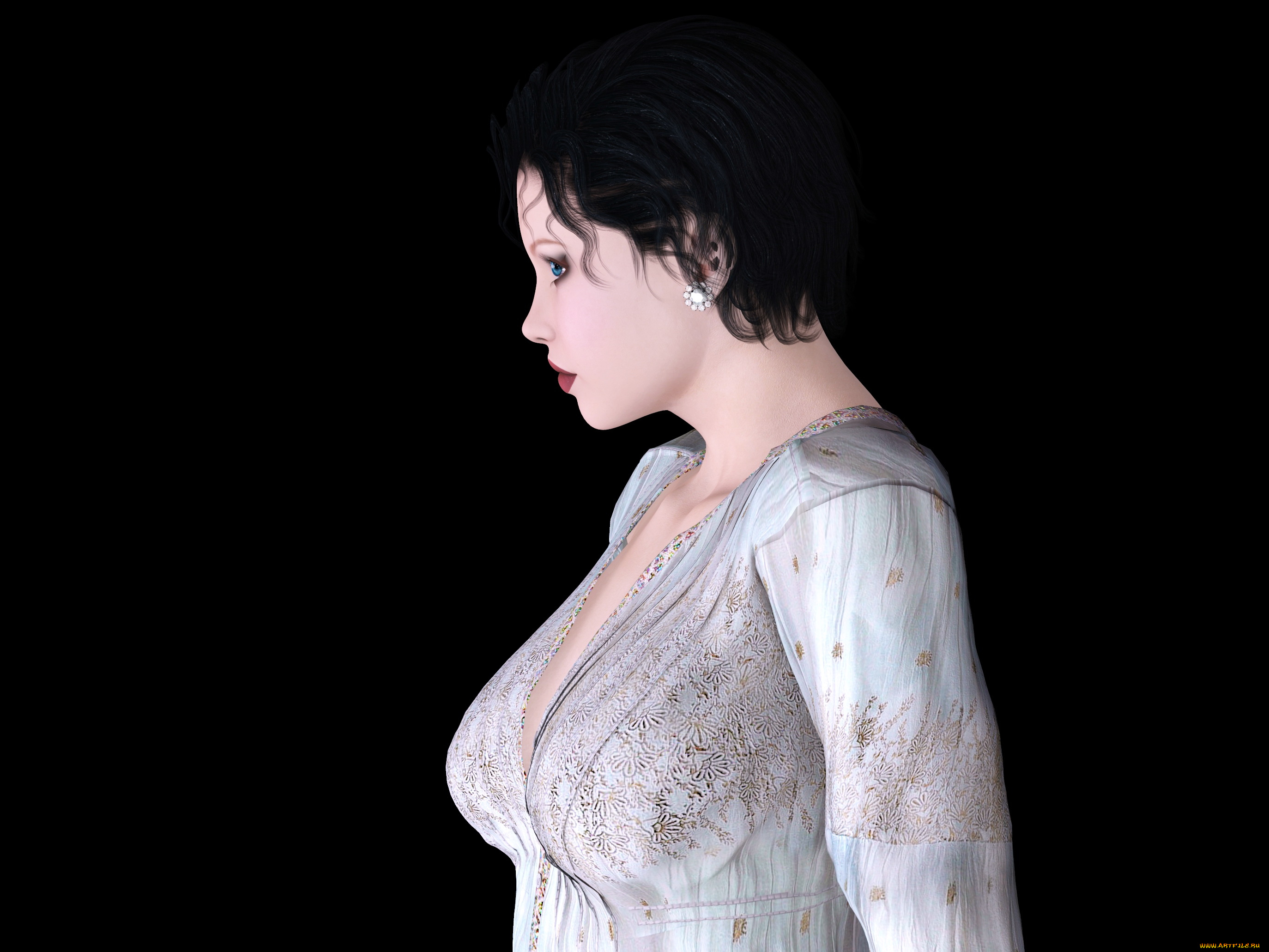 3д, графика, люди, , people, взгляд, фон, девушка