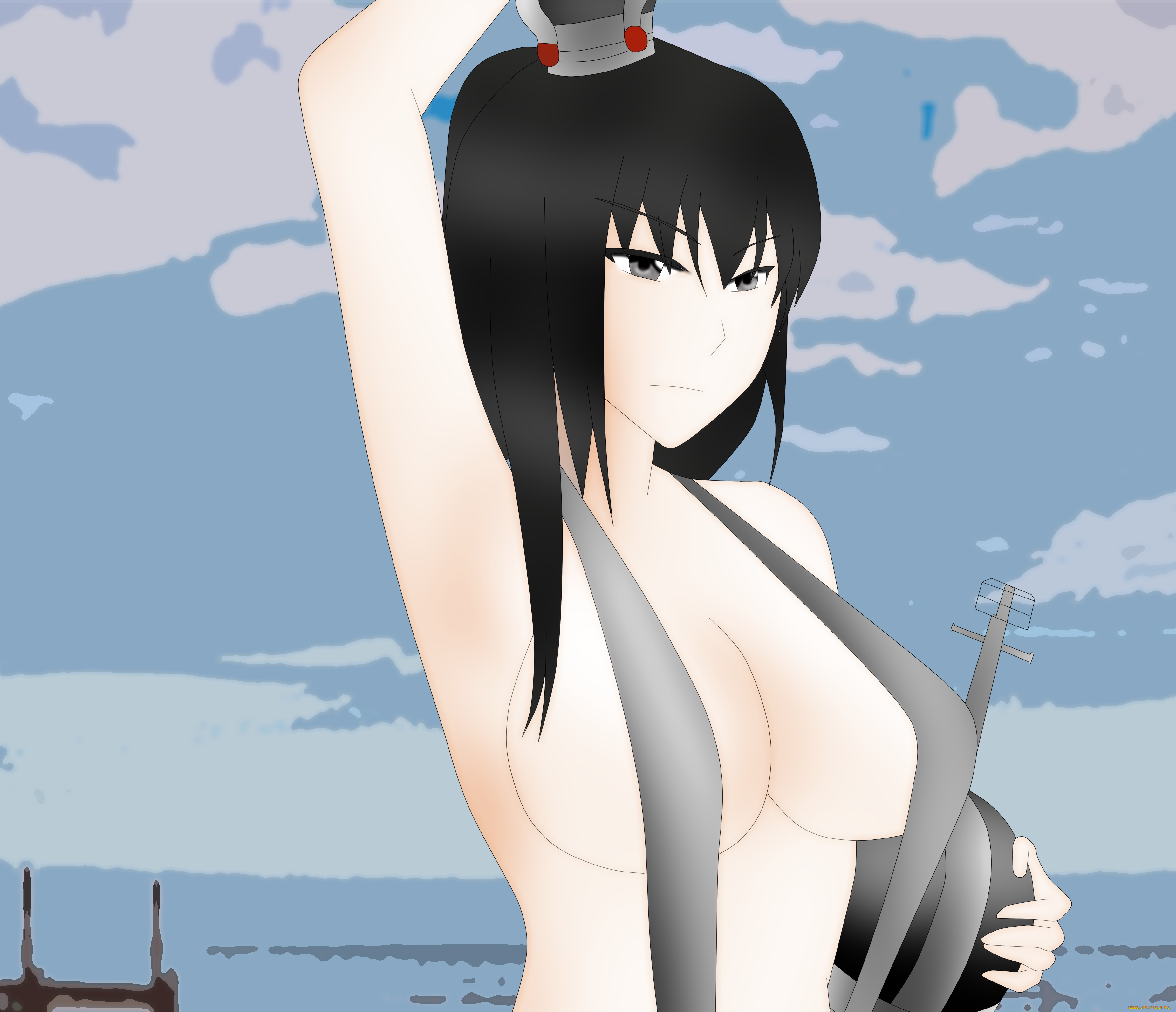 векторная, графика, девушки, , girls, взгляд, фон, девушка