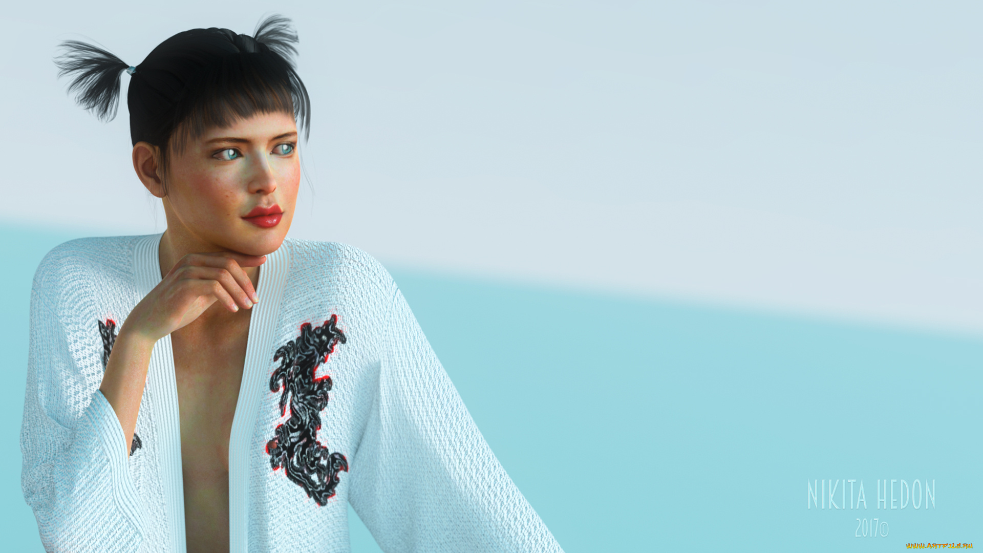 3д, графика, люди, , people, фон, взгляд, девушка