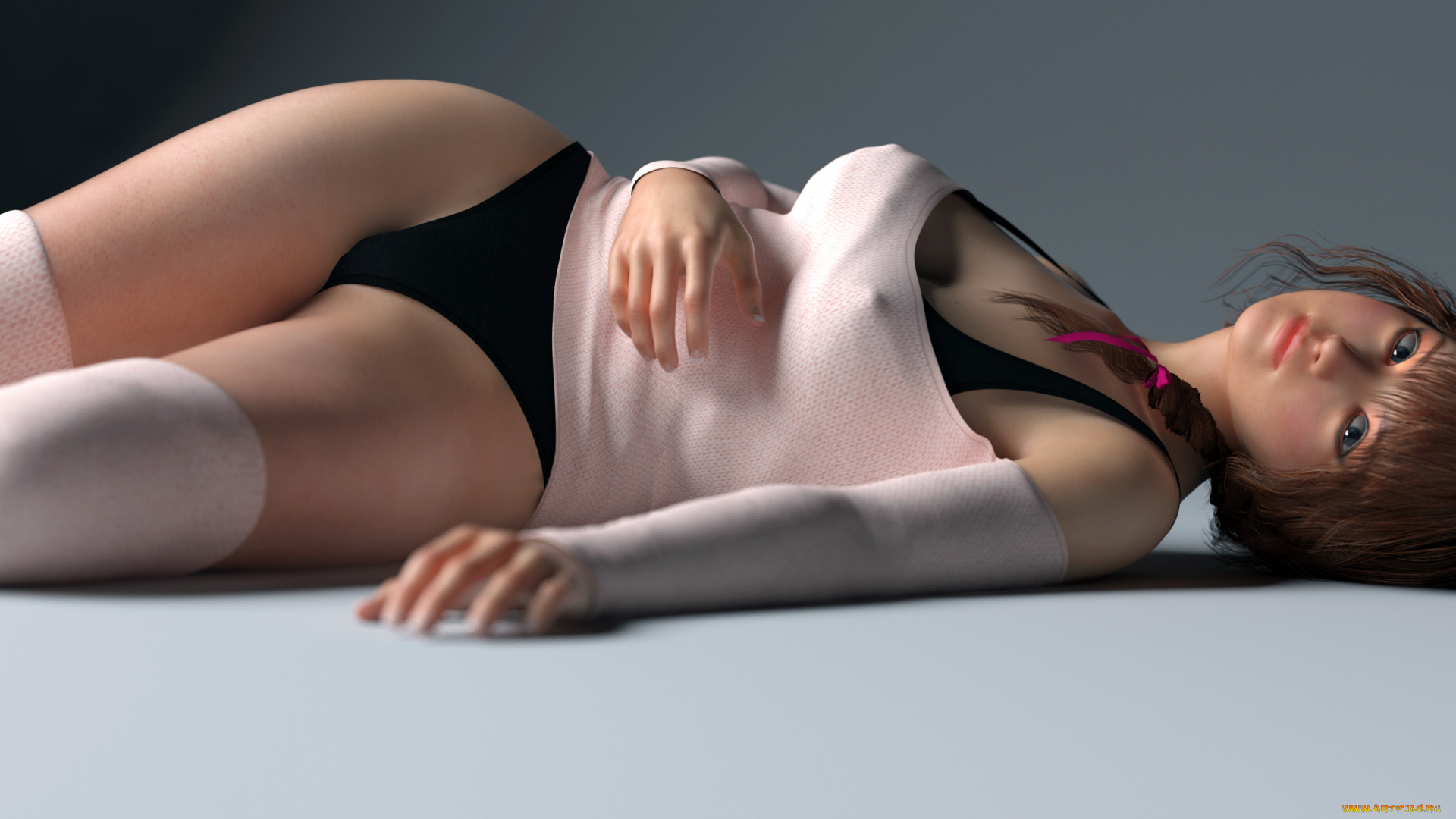 3д, графика, люди, , people, взгляд, девушка, фон